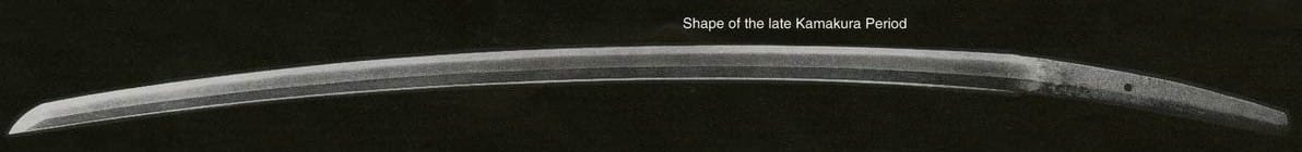 Japanese sword shape late Kamakura period