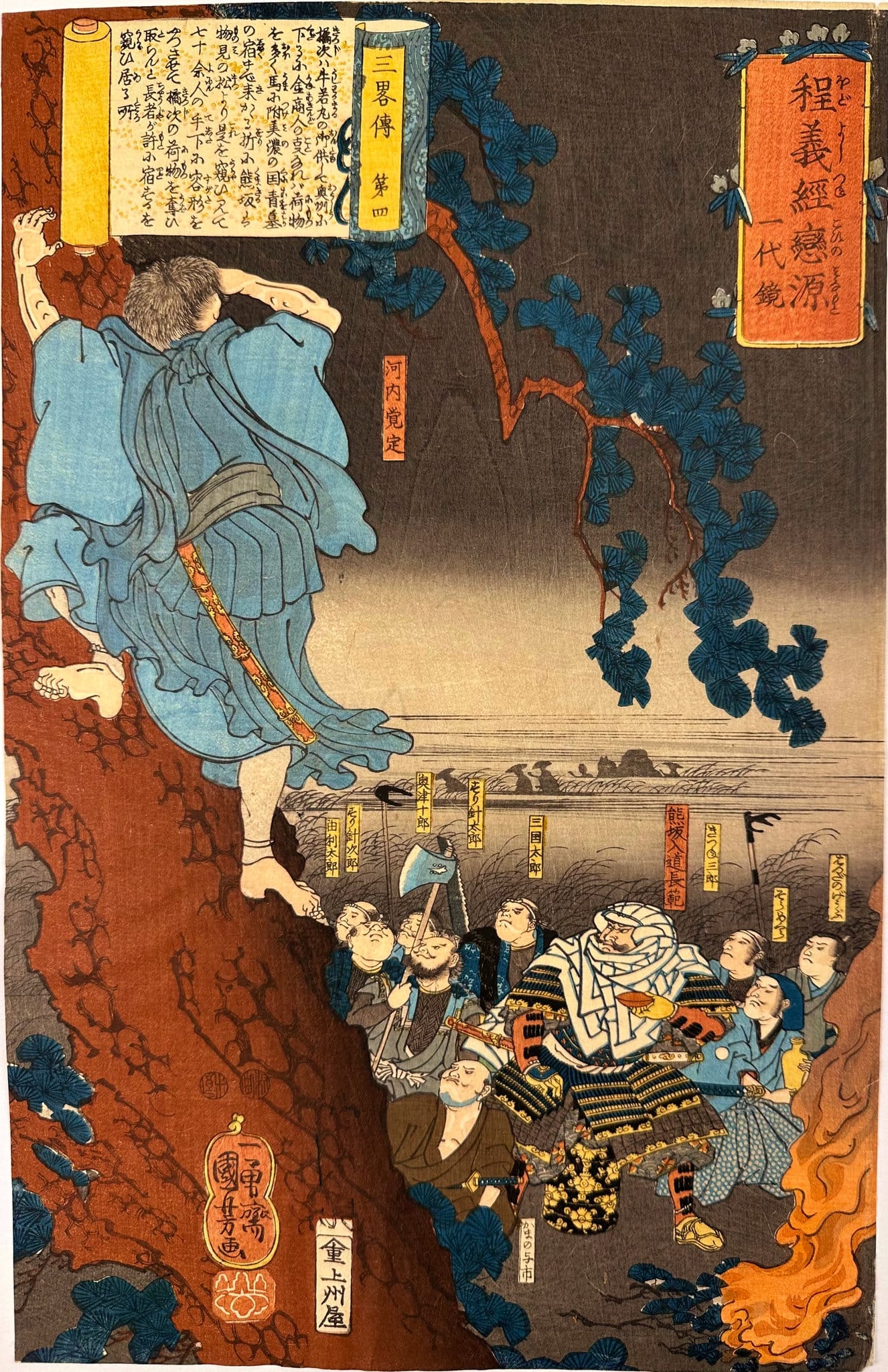 Kuniyoshi - Hodo Yoshitsune koi no Minamoto ichidai kagami - chapter 4 - front