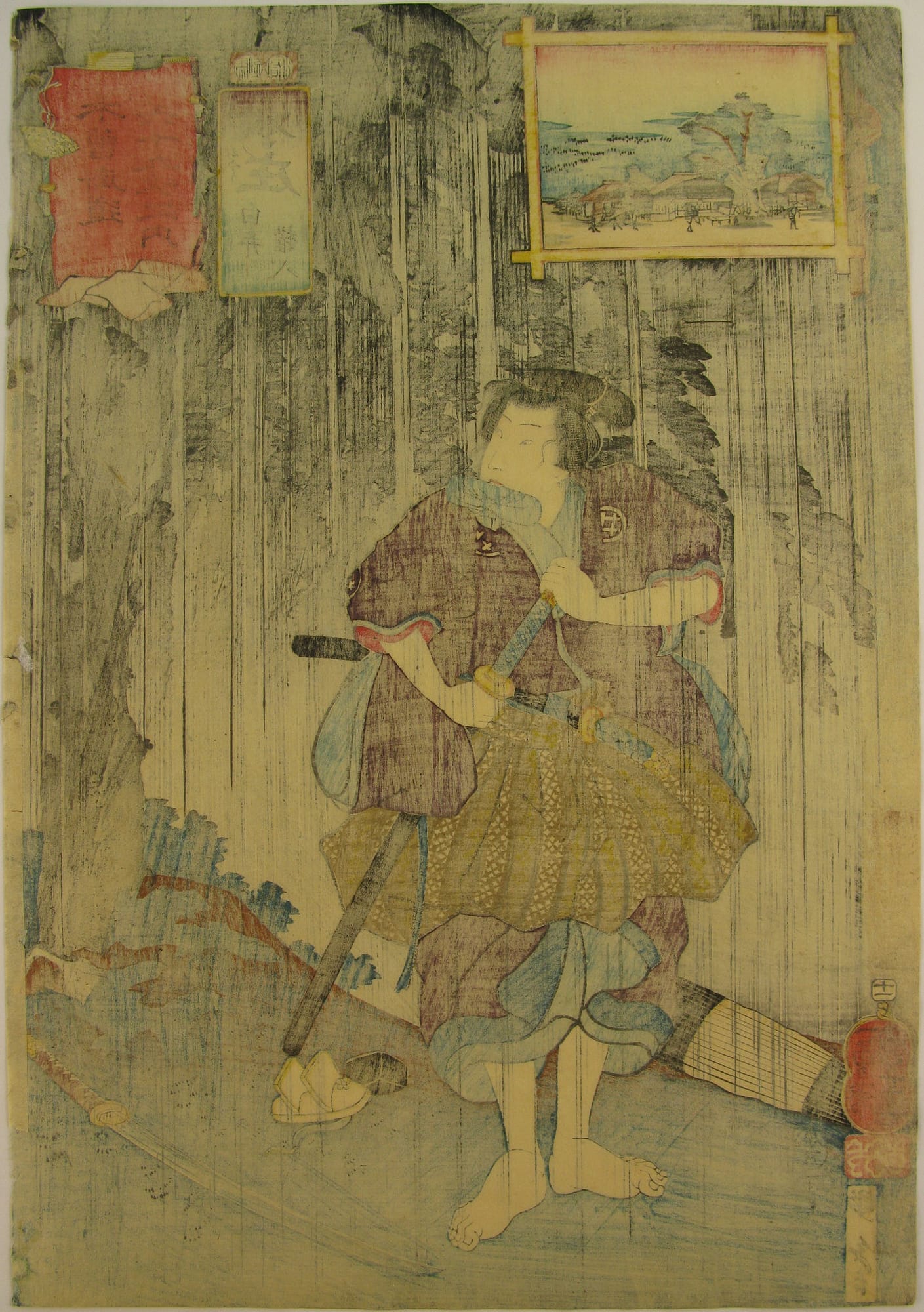Kuniyoshi - Kisokaido rokujuku tsugi - Honjo - verso