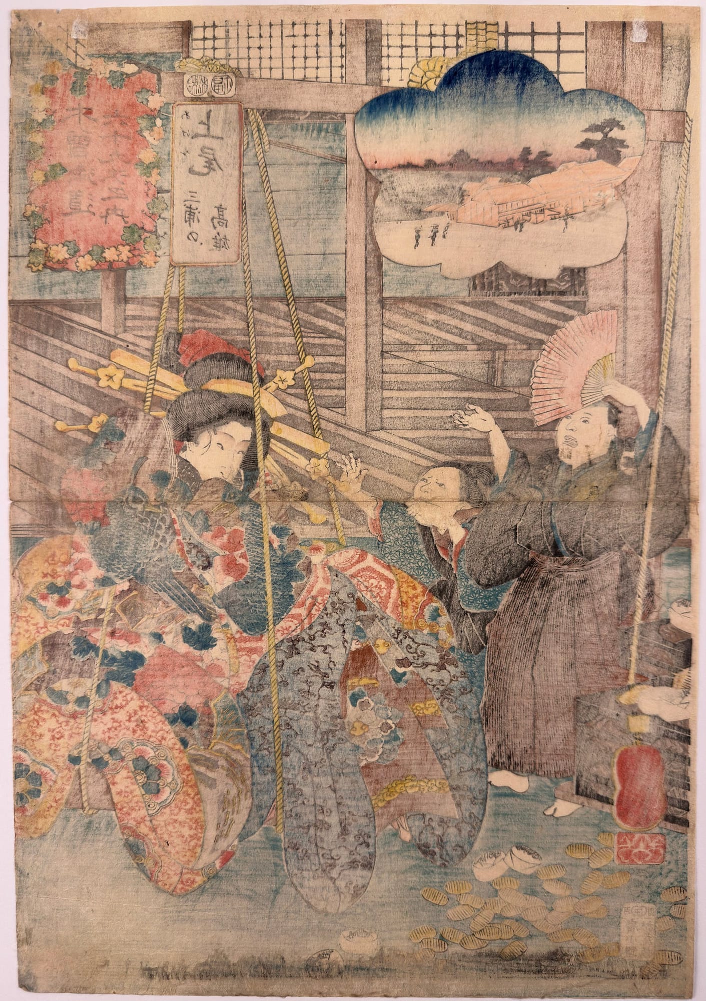 Kuniyoshi - Kisokaido rokujuku tsugi - Ageo - verso