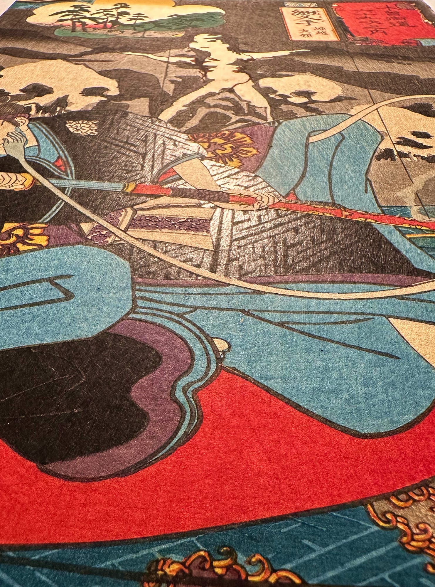 Kuniyoshi - Kisokaido rokujuku tsugi - hosokute - detail 6