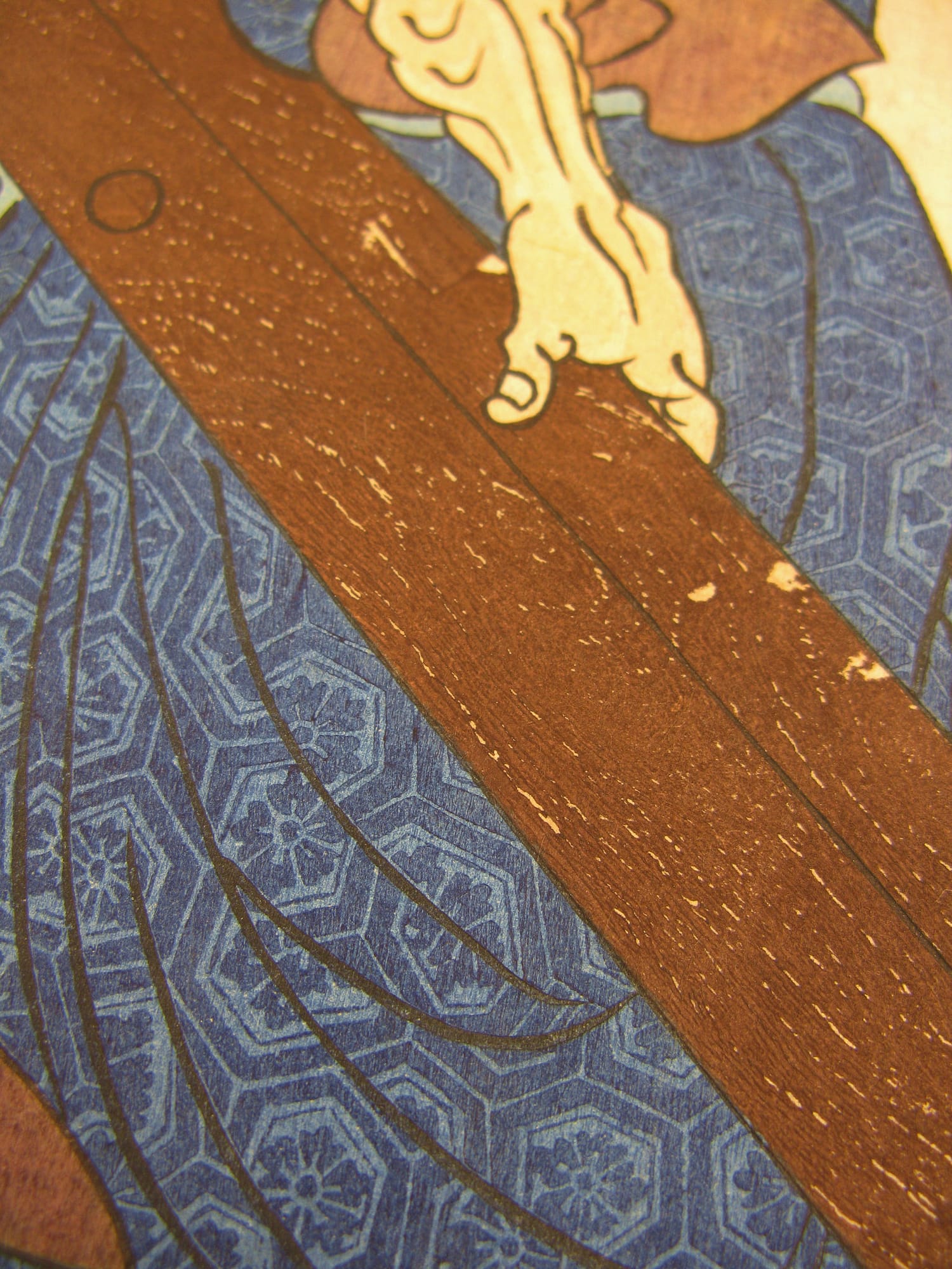 Kuniyoshi woodblock print - Meikô hyaku yû den - Kadzusa no Shichibyôe Kagekiyo - detail 3