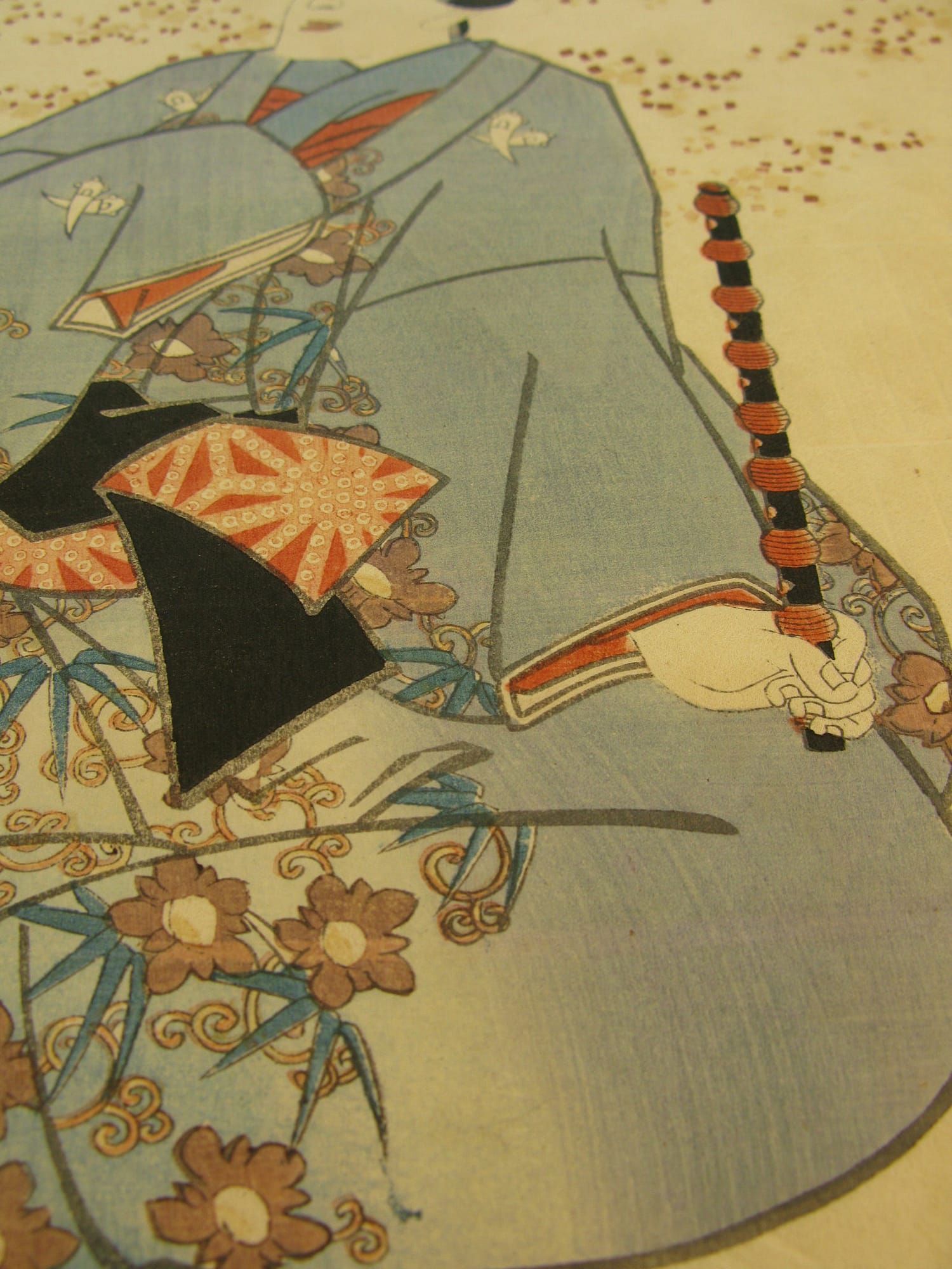 Kunisada / Toyokuni III - woodblock print - Lasting impressions of a late Genji collection - Chapter 11 - detail 2