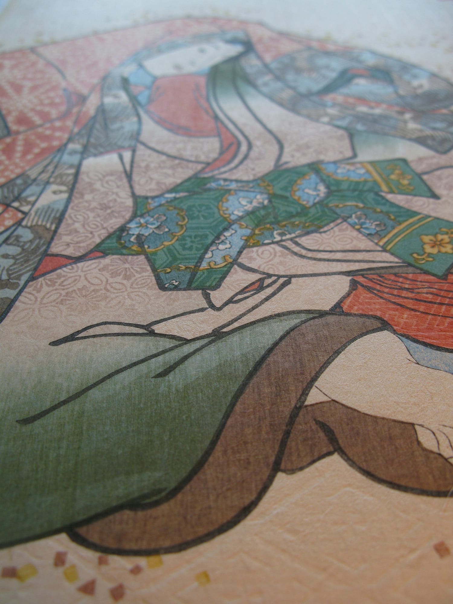 Kunisada / Toyokuni III - woodblock print - Lasting impressions of a late Genji collection - Chapter 13 - detail 4