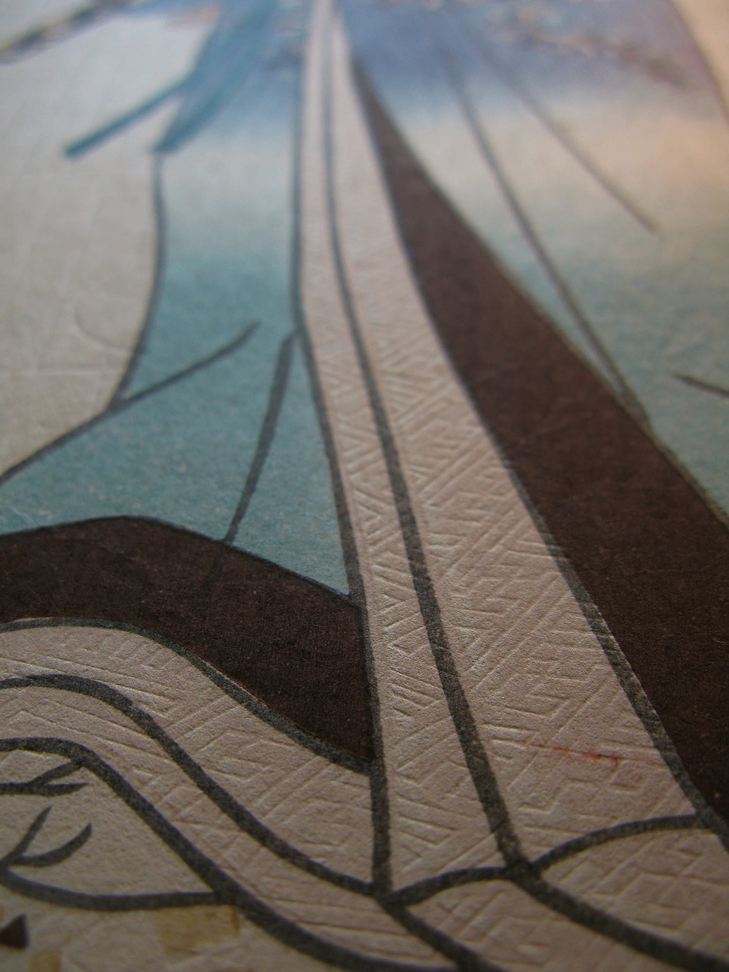 Kunisada / Toyokuni III - woodblock print - Lasting impressions of a late Genji collection - Chapter 15 - detail 3