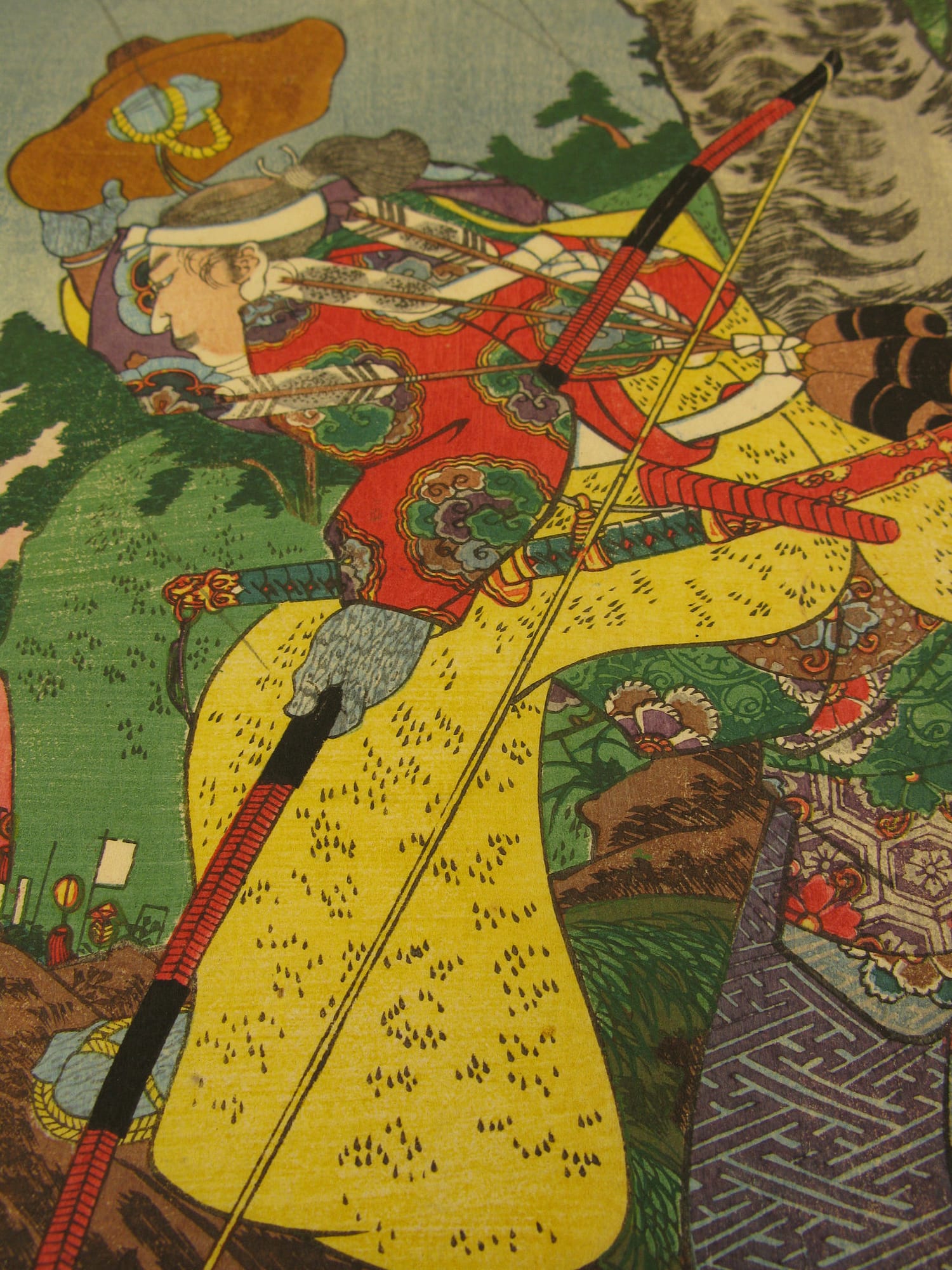 Kuniyoshi - Kisokaido rokujuku tsugi - yawata - detail 3