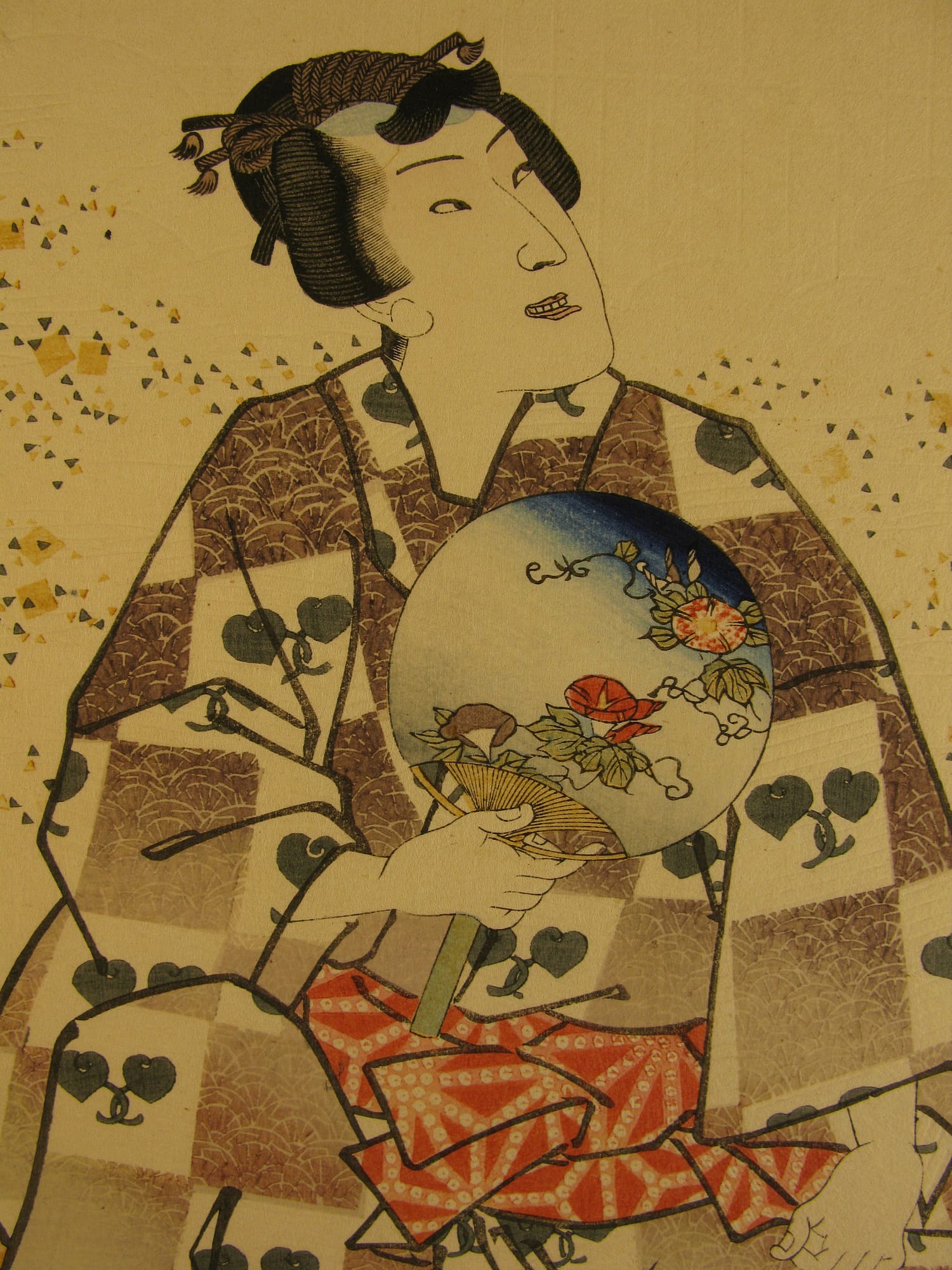 Kunisada / Toyokuni III - woodblock print - Lasting impressions of a late Genji collection - Chapter 26 - detail 1