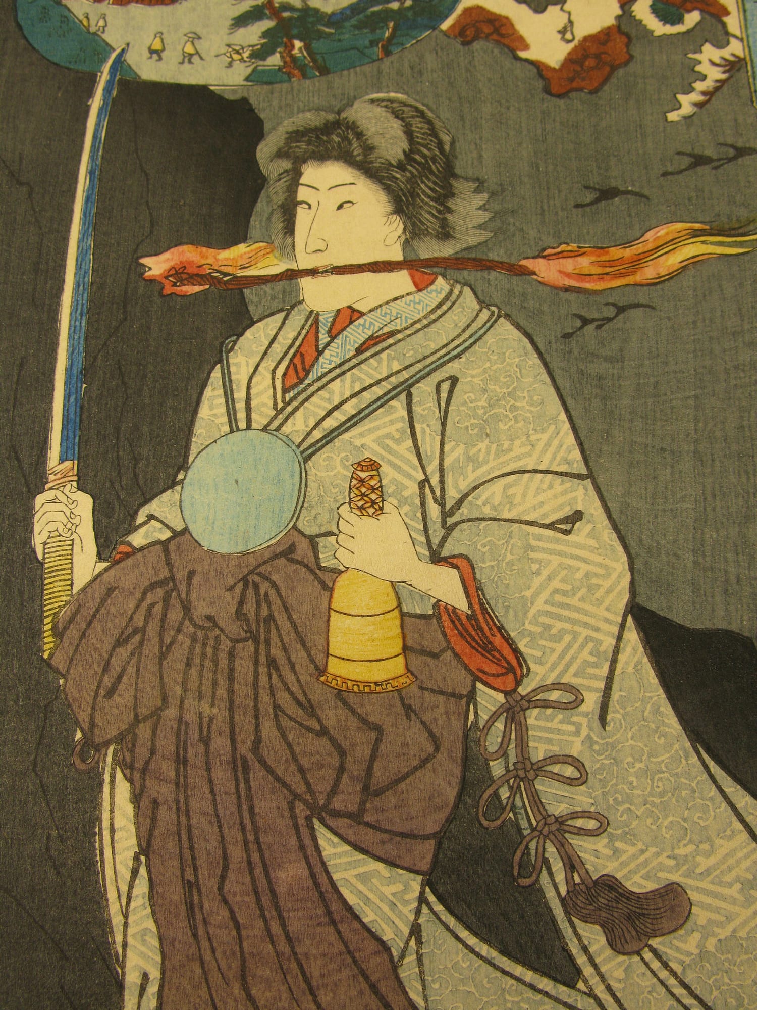 Kuniyoshi - Kisokaido rokujuku tsugi - ashida - detail 3