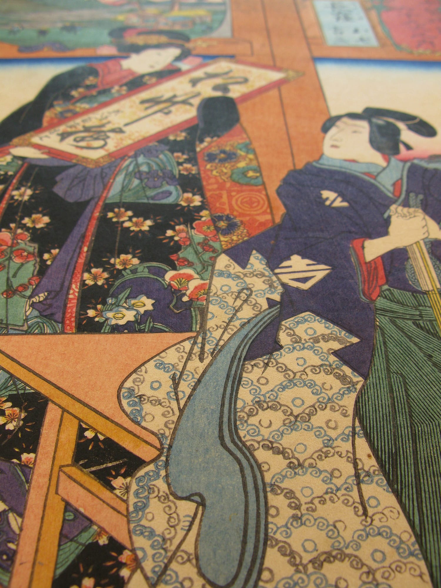 Kuniyoshi - Kisokaido rokujuku tsugi - nagakubo - detail 4