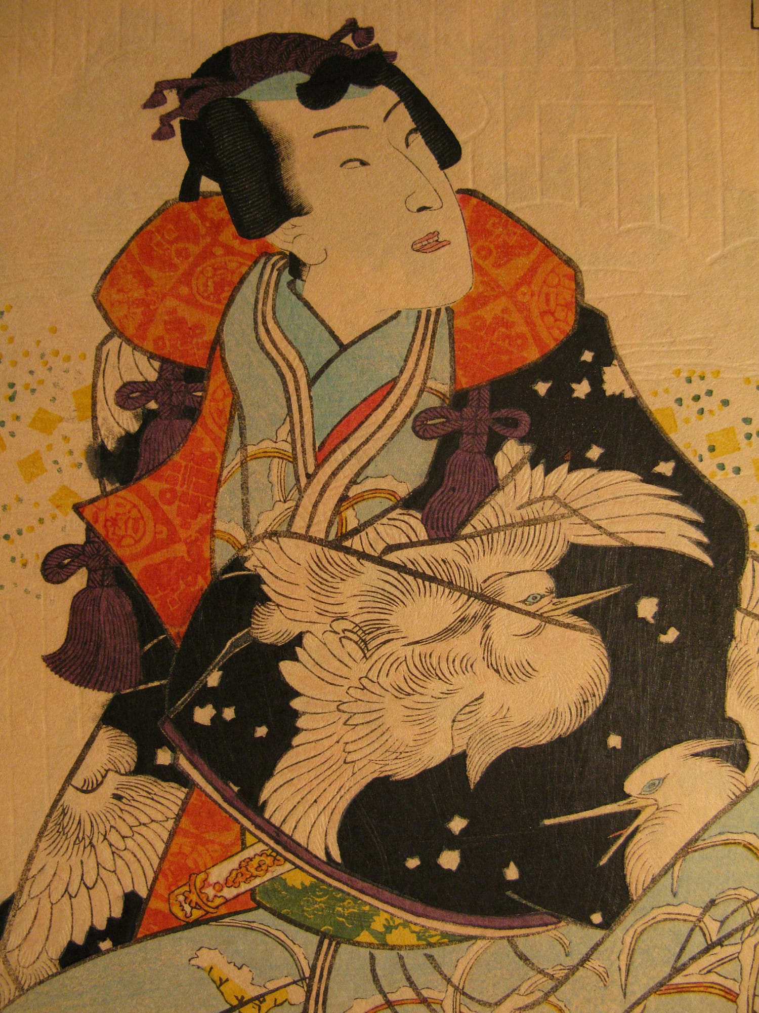 Kunisada / Toyokuni III - woodblock print - Lasting impressions of a late Genji collection - Chapter 37 - detail 2