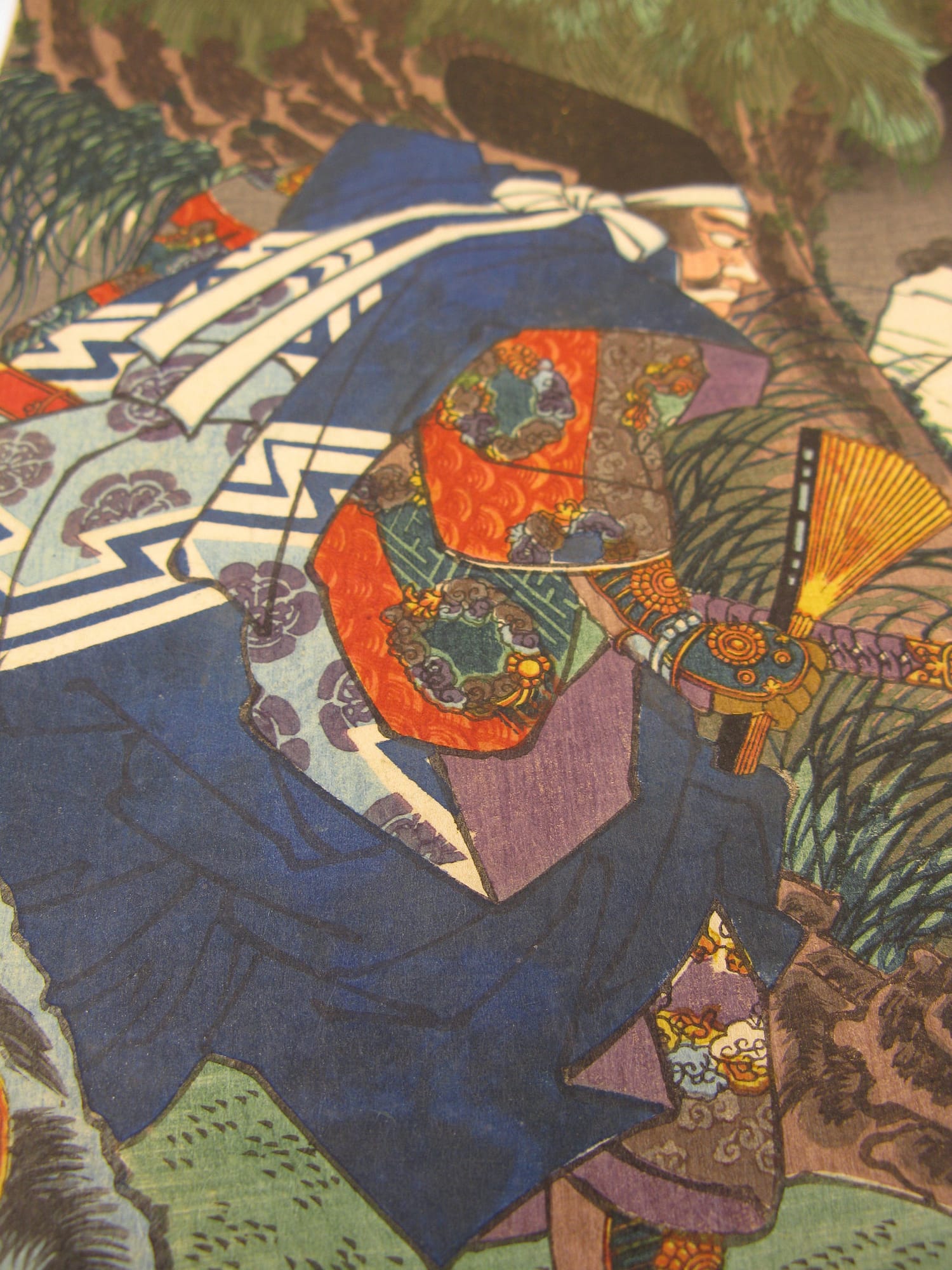 Kuniyoshi - Kisokaido rokujuku tsugi - miyanokoshi - detail 4
