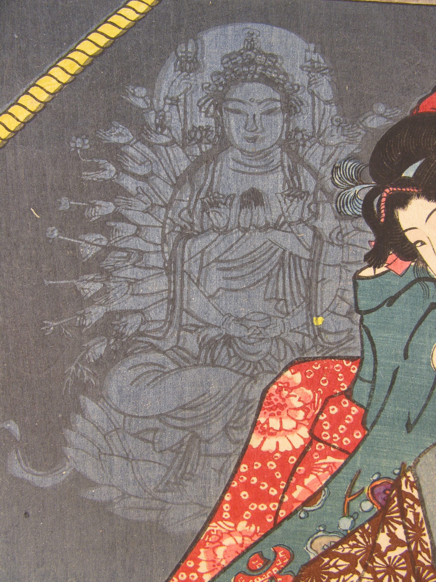 Kuniyoshi - Kisokaido rokujuku tsugi - okute - detail 5