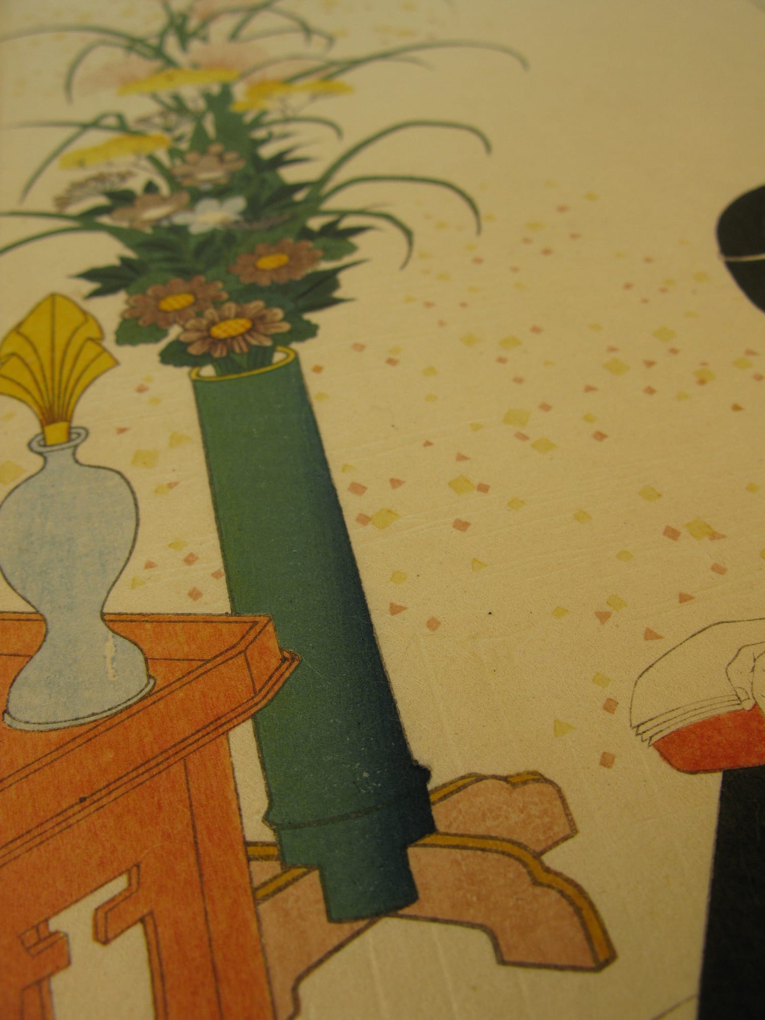 Kunisada / Toyokuni III - woodblock print - Lasting impressions of a late Genji collection - Chapter 5 - detail 2