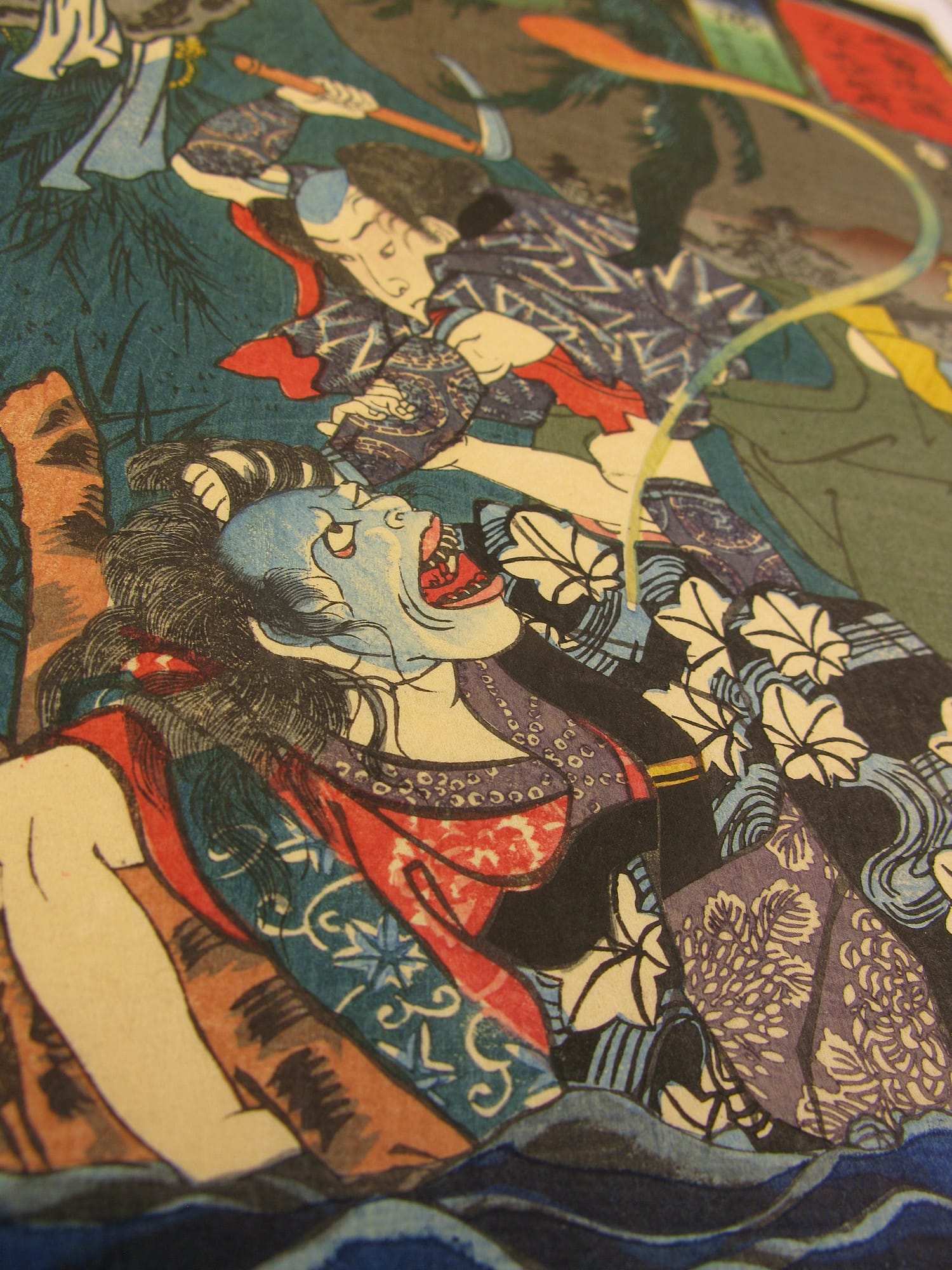 Kuniyoshi - Kisokaido rokujuku tsugi - unuma - detail 3