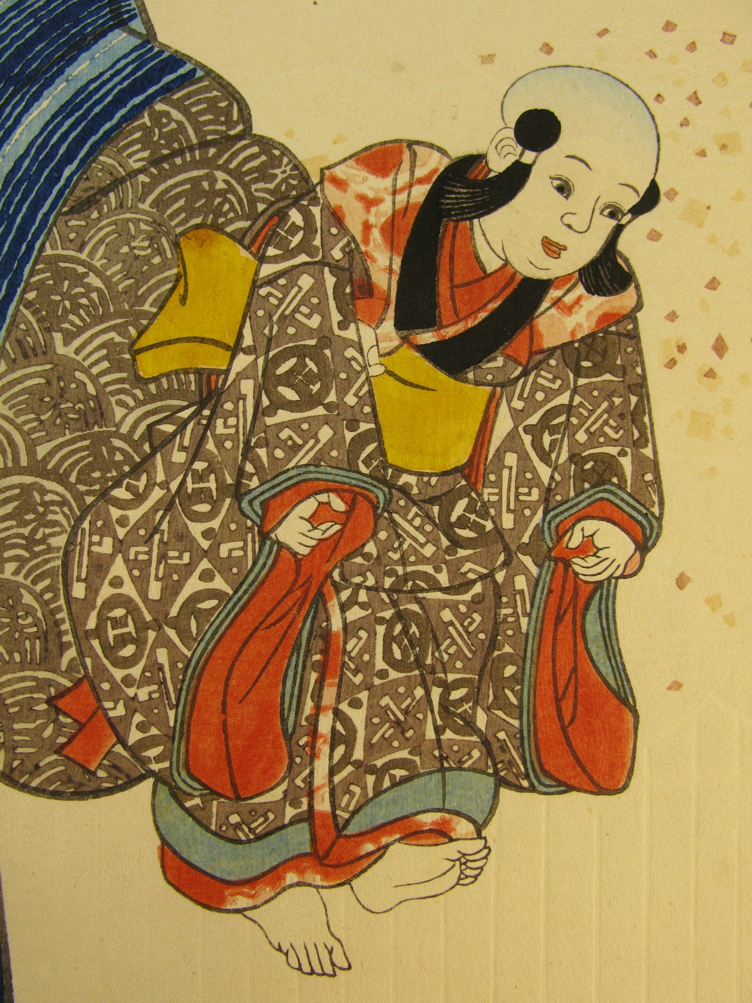 Kunisada / Toyokuni III - woodblock print - Lasting impressions of a late Genji collection - Chapter 6 - detail 2