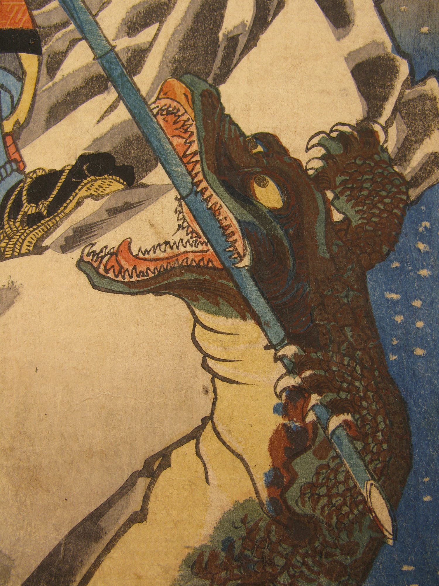 Kuniyoshi - Kisokaido rokujuku tsugi - Samegai - detail 5
