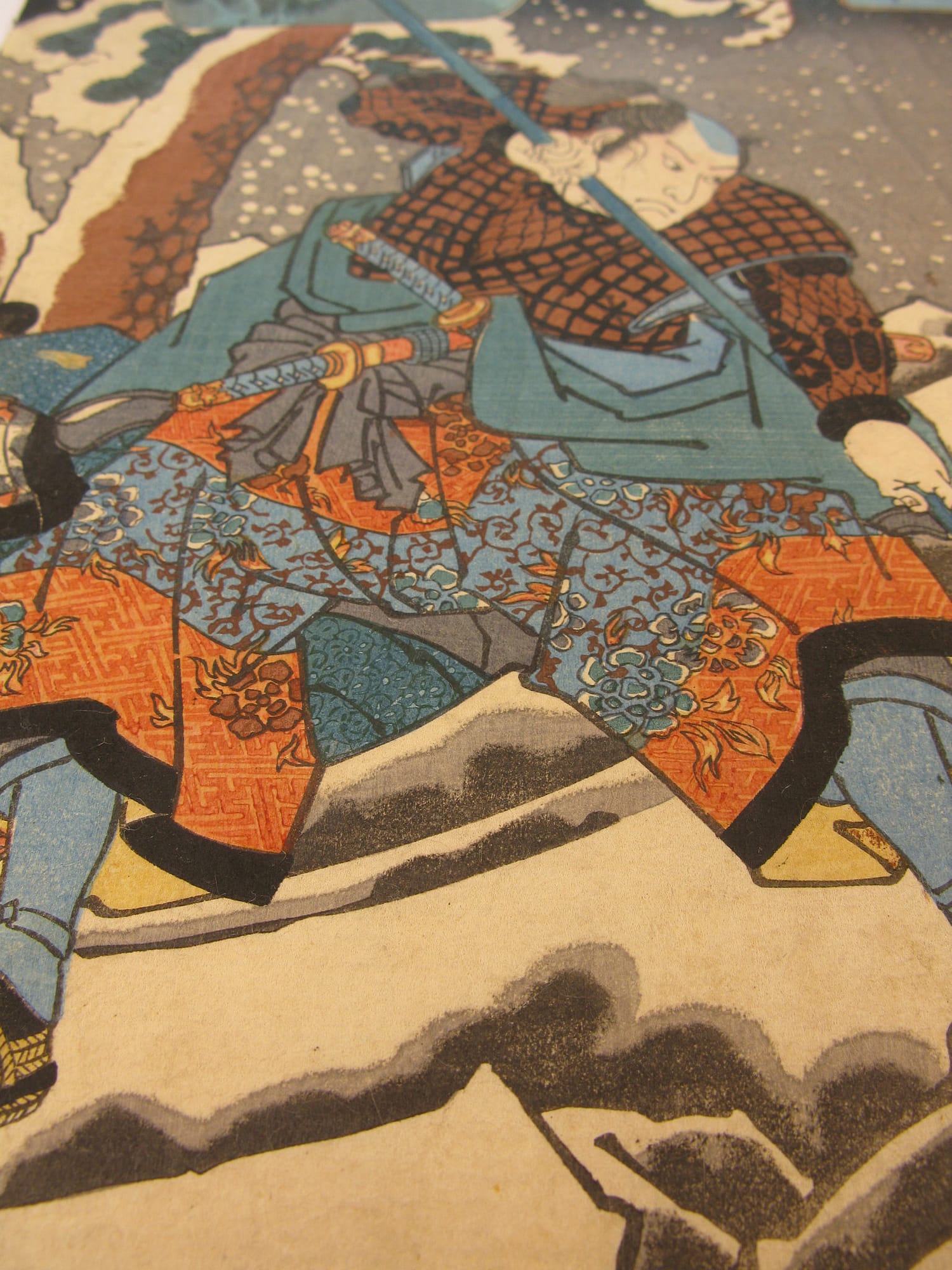 Kuniyoshi - Kisokaido rokujuku tsugi - Samegai - detail 6