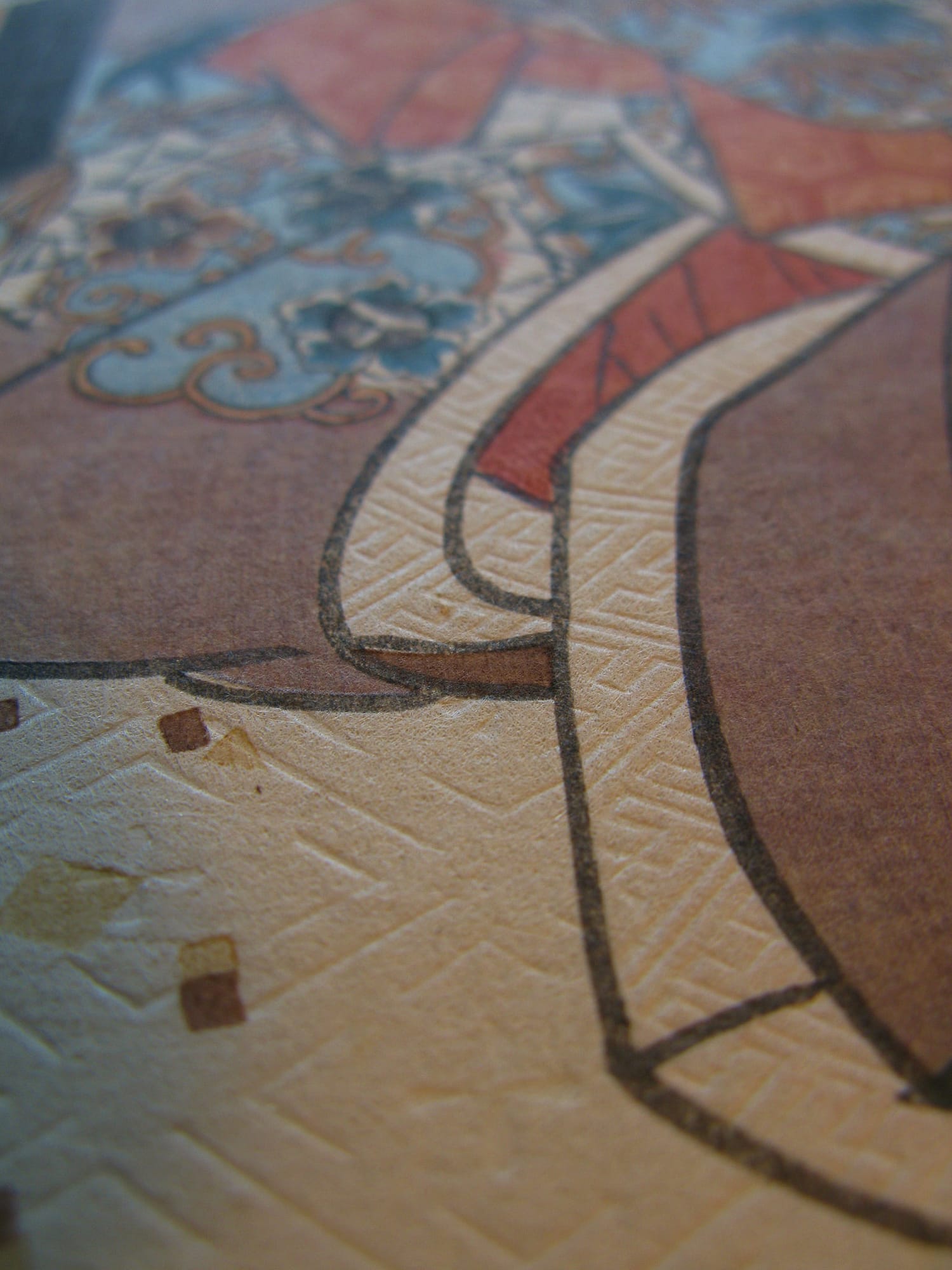Kunisada / Toyokuni III - woodblock print - Lasting impressions of a late Genji collection - Chapter 7 - detail 3
