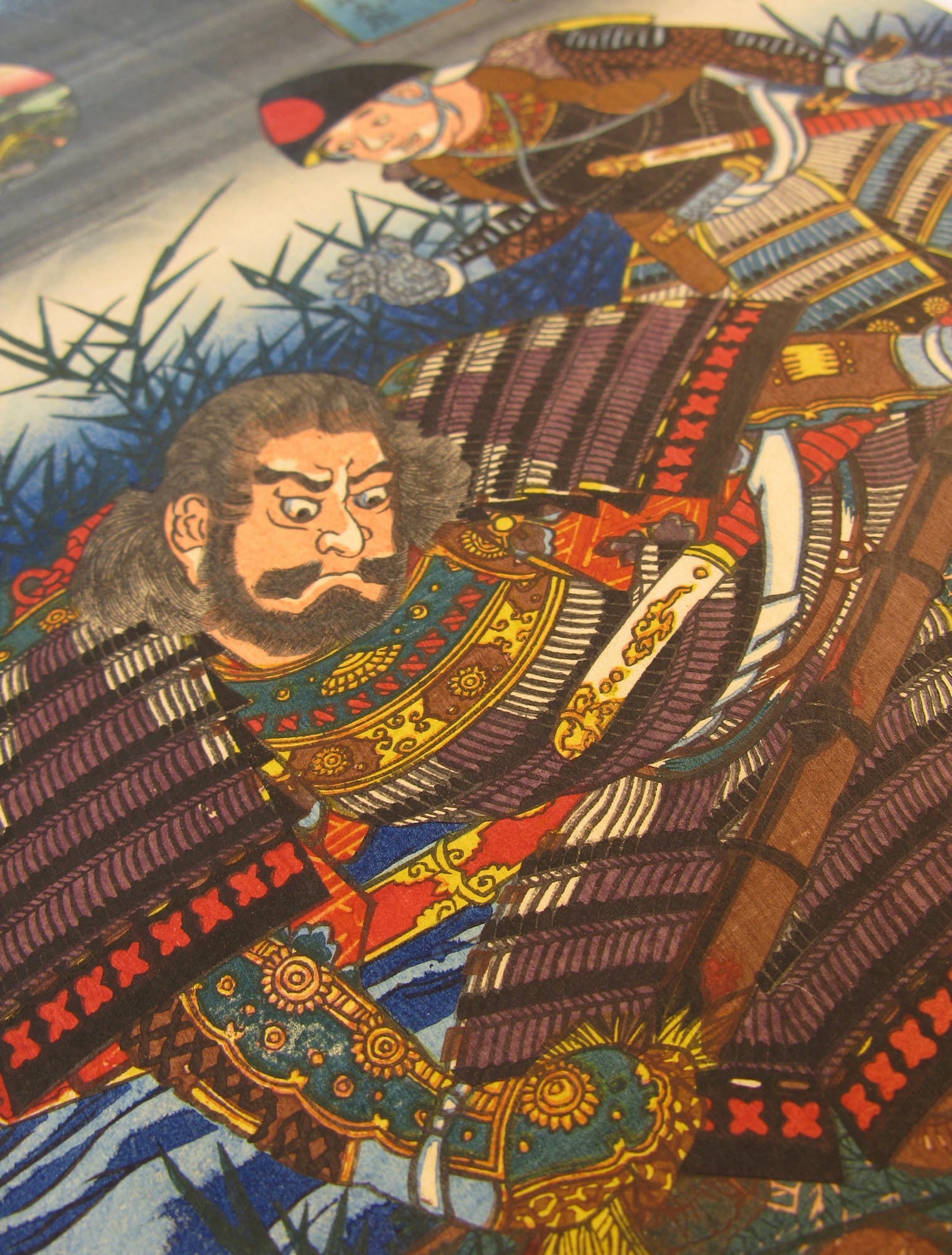 Kuniyoshi - Kisokaido rokujuku tsugi - Echikawa - detail 3