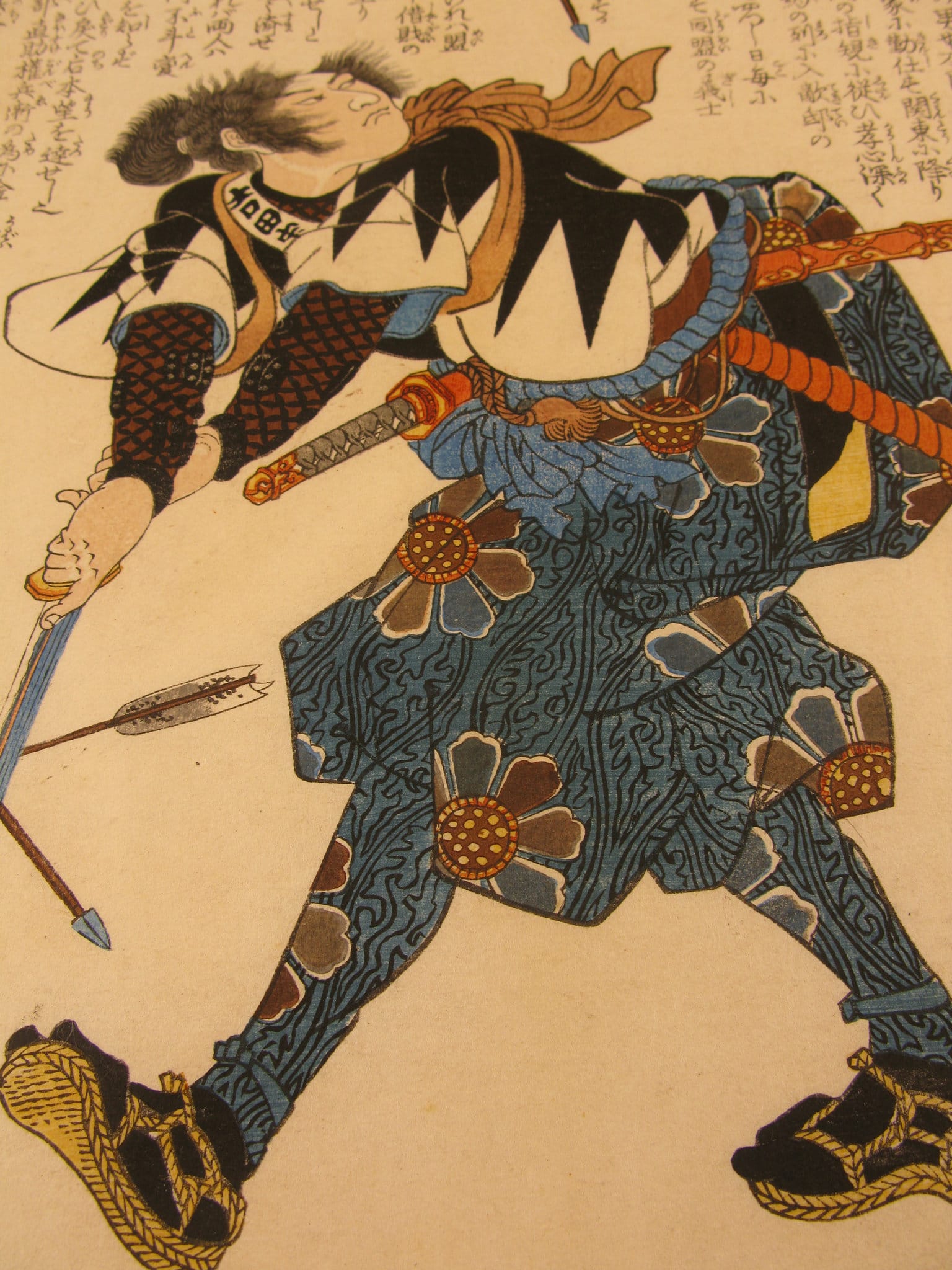 Kuniyoshi - Seichu gishi den - Kanesada - detail 2