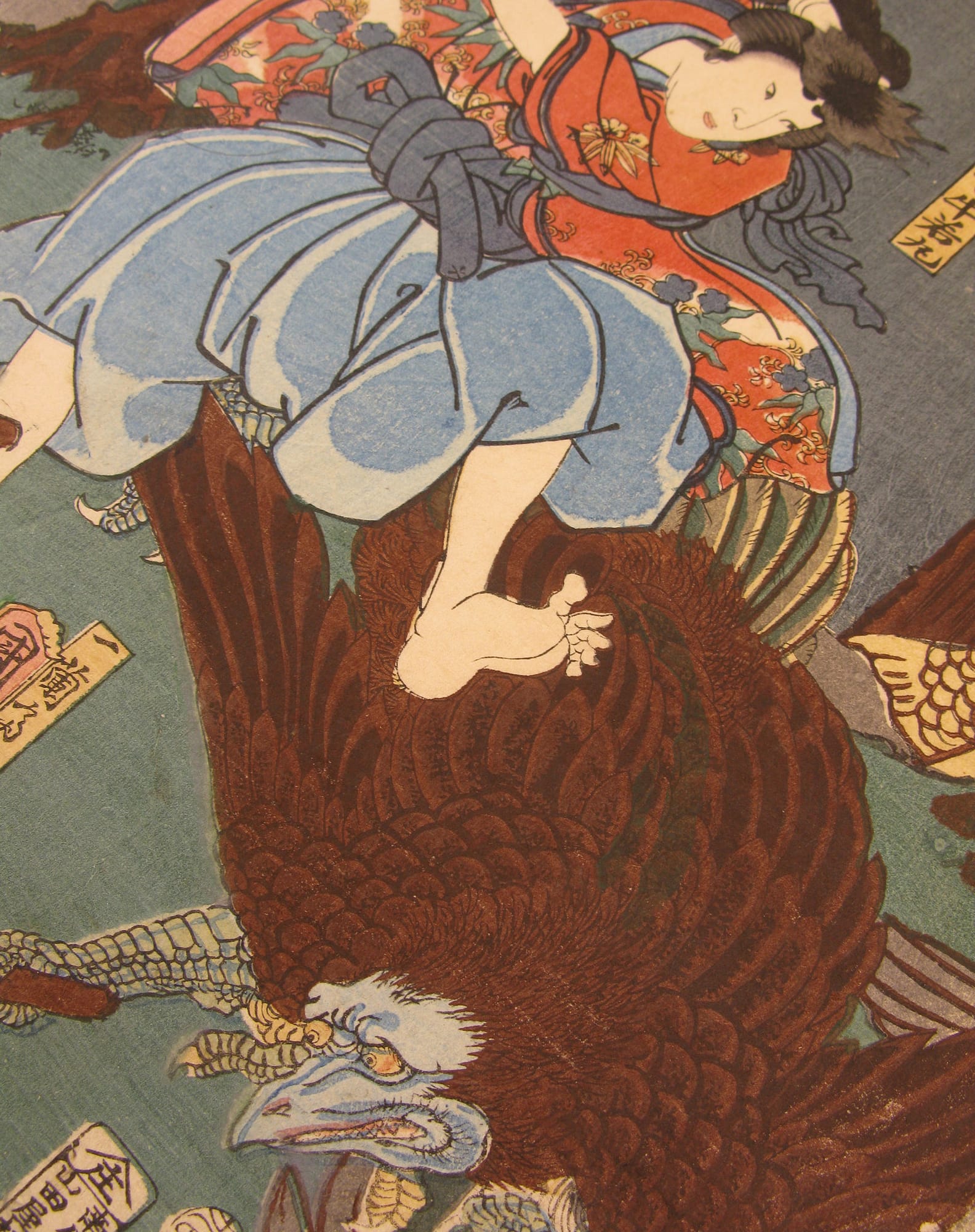 Kunitsuna - Ushiwakamaru training with the tengu - detail 02