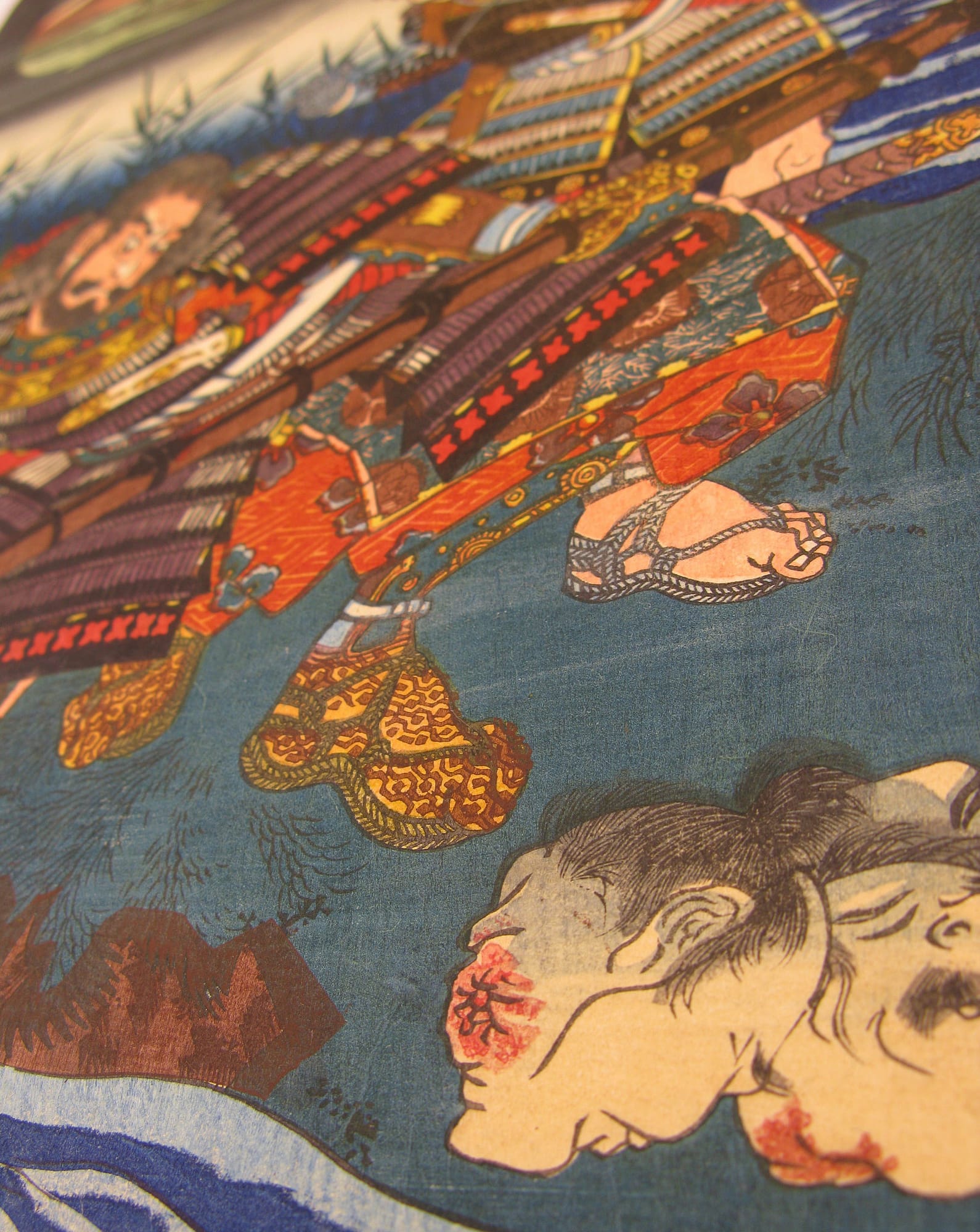 Kuniyoshi - Kisokaido rokujuku tsugi - Echikawa - detail 13