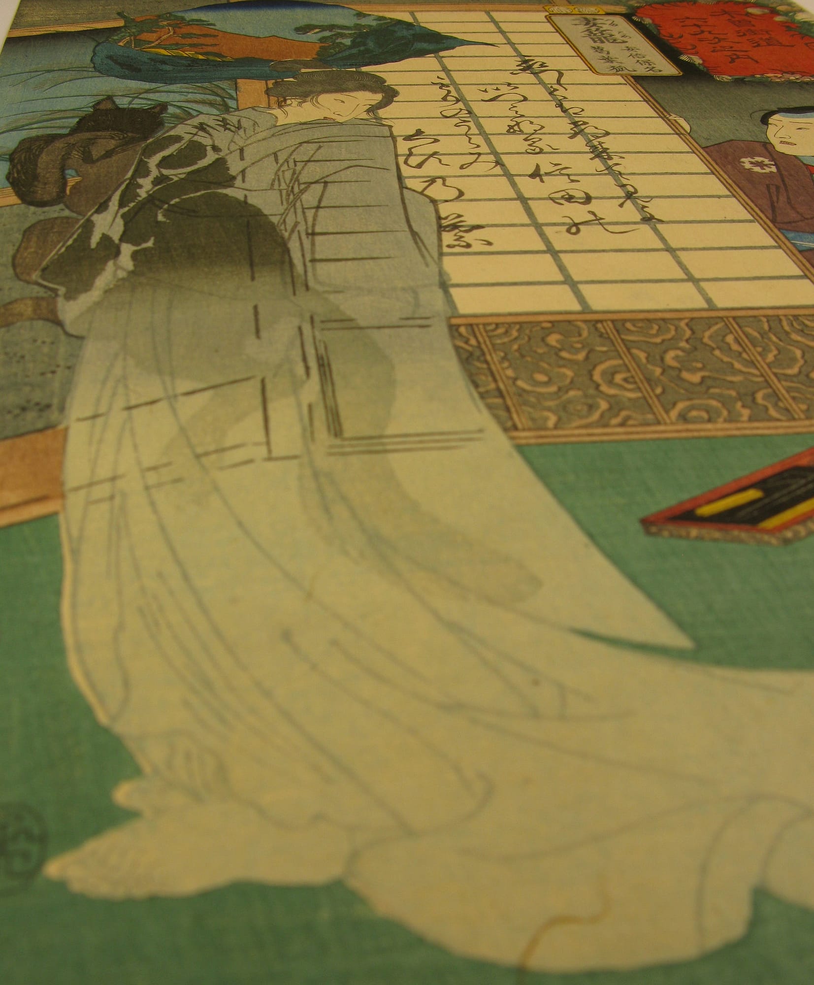 Kuniyoshi - Kisokaido rokujuku tsugi - tsumagome - detail 4