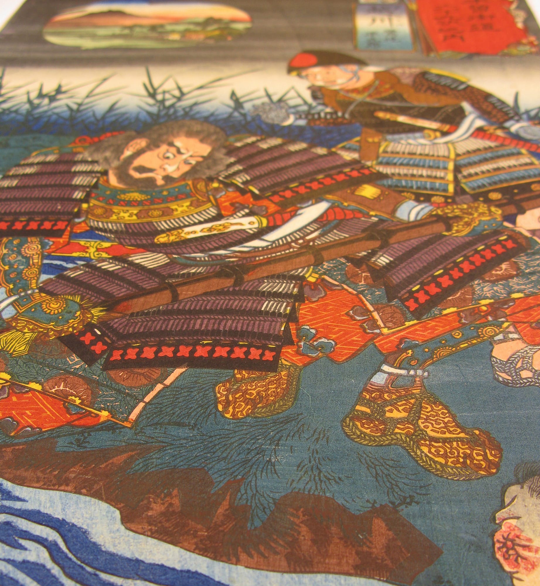 Kuniyoshi - Kisokaido rokujuku tsugi - Echikawa - detail 6