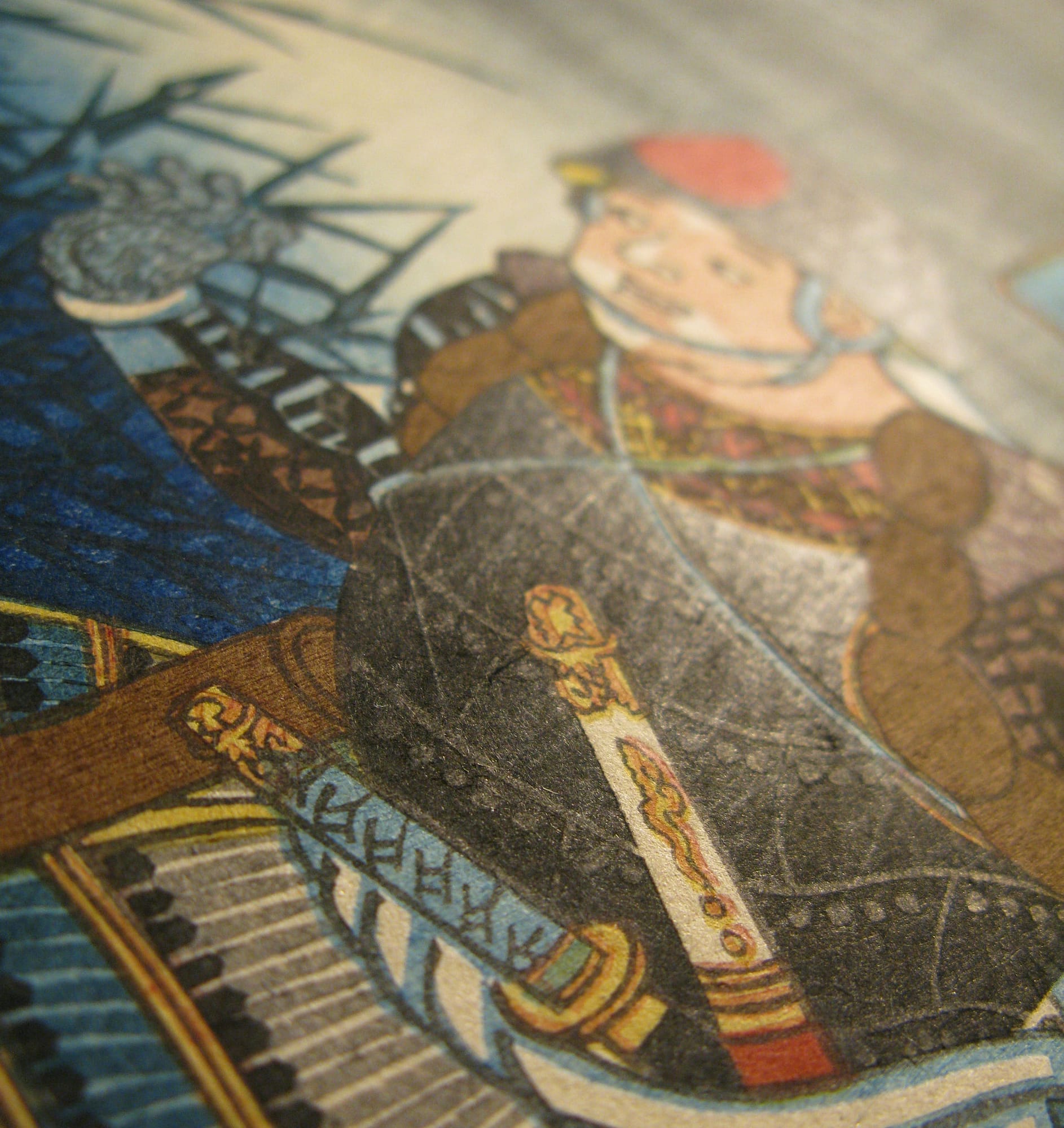 Kuniyoshi - Kisokaido rokujuku tsugi - Echikawa - detail 9