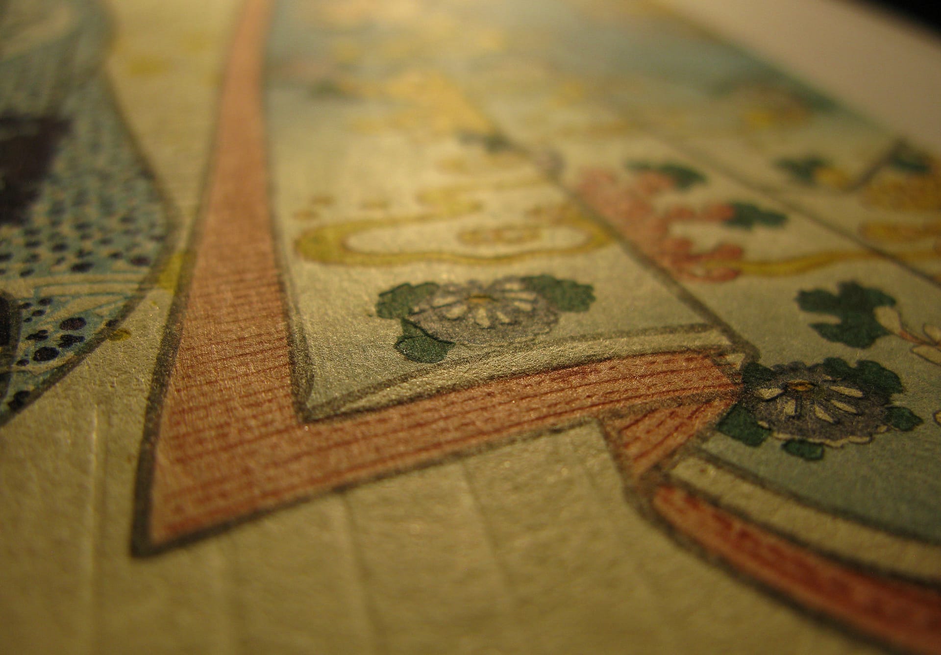 Kunisada / Toyokuni III - woodblock print - Lasting impressions of a late Genji collection - Chapter 38 - detail 2