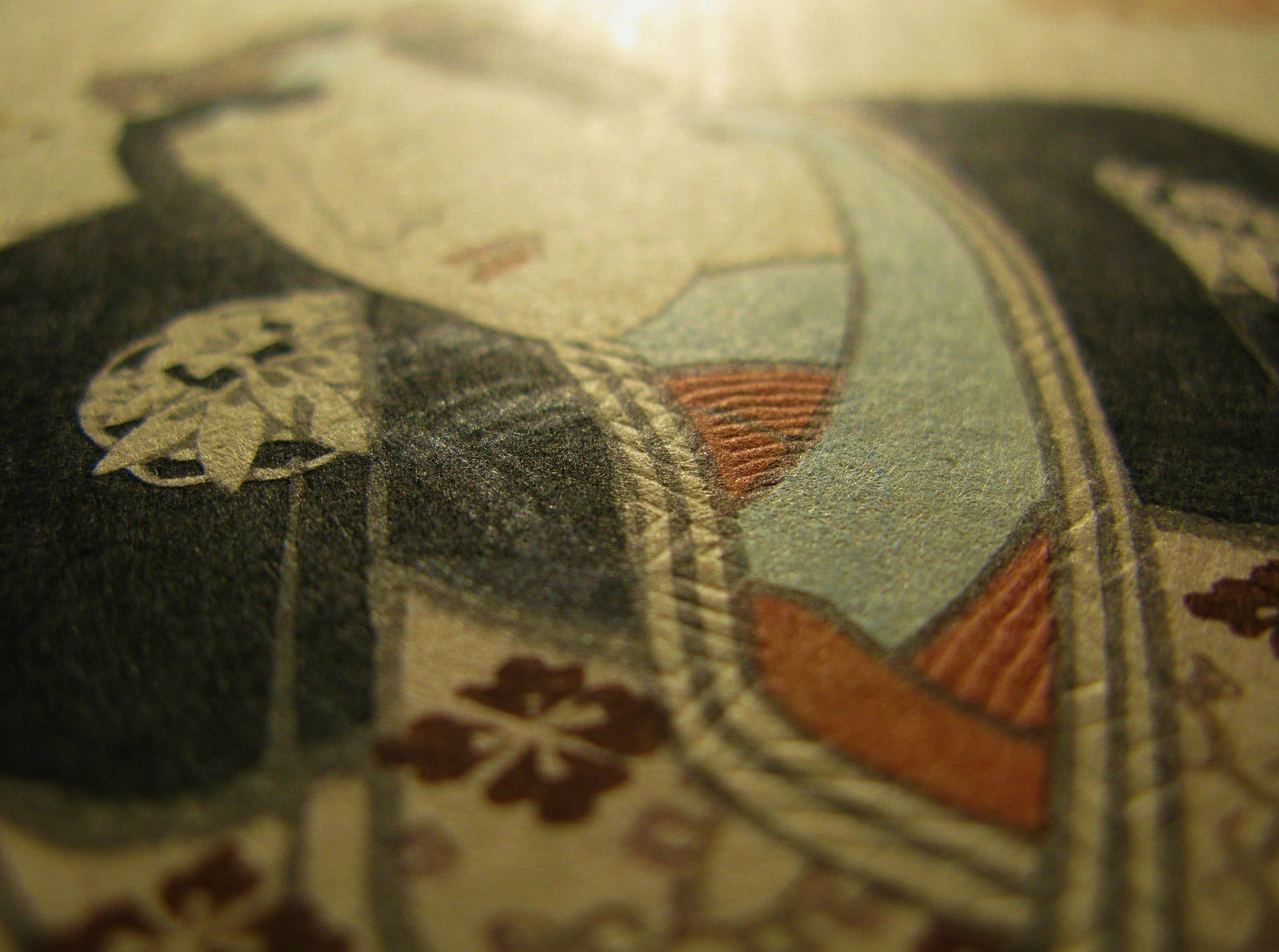 Kunisada / Toyokuni III - woodblock print - Lasting impressions of a late Genji collection - Chapter 30 - detail 4