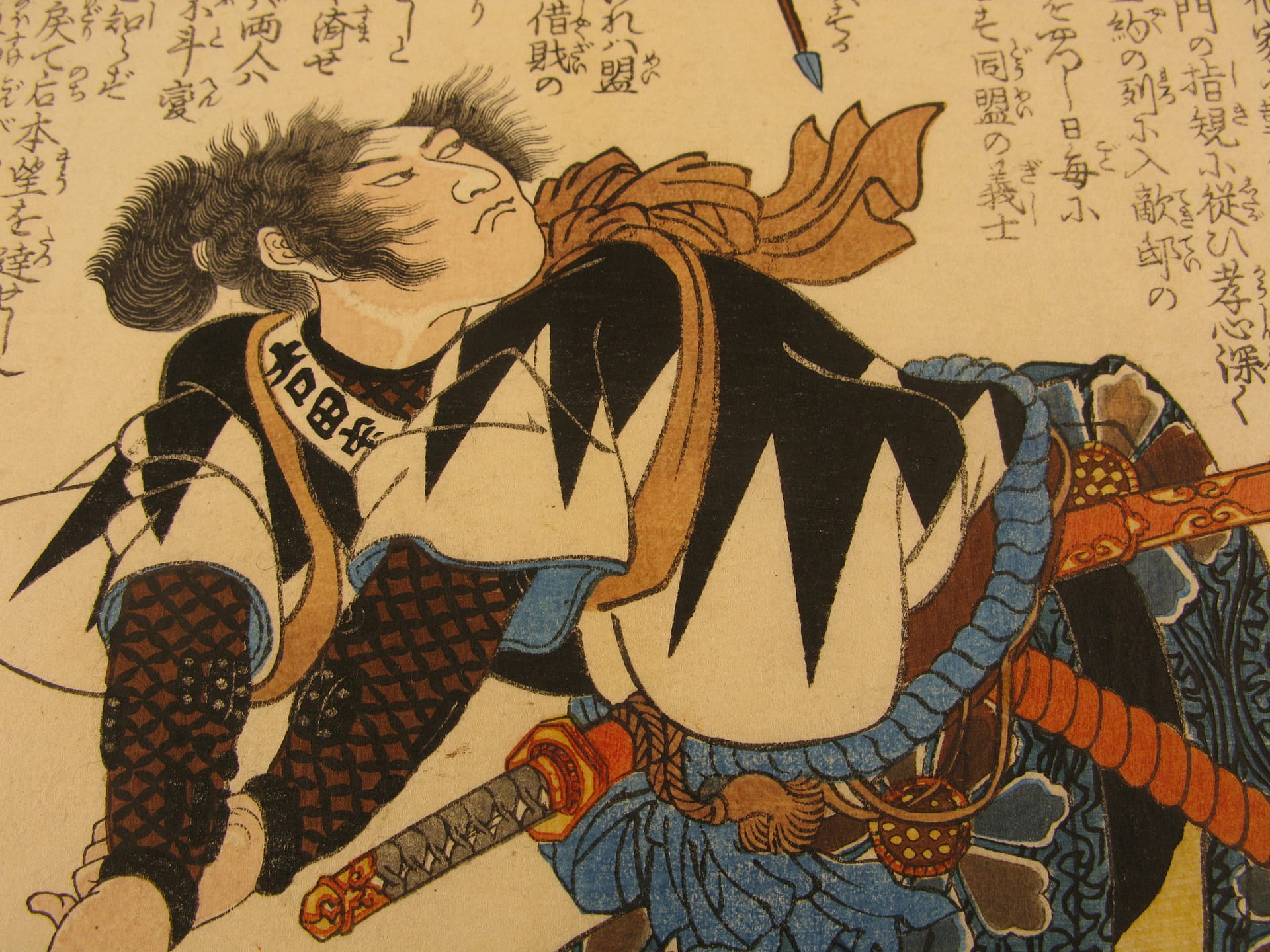 Kuniyoshi - Seichu gishi den - Kanesada - detail 1
