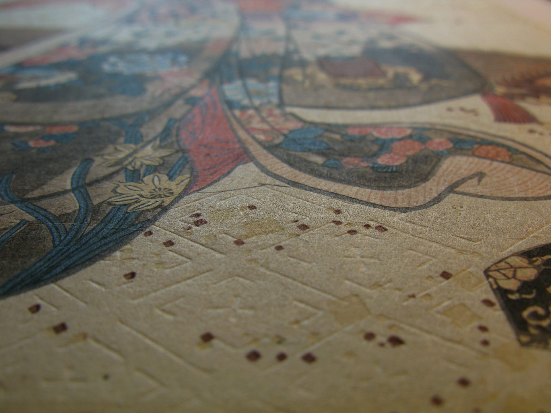 Kunisada / Toyokuni III - woodblock print - Lasting impressions of a late Genji collection - Chapter 11 - detail 3