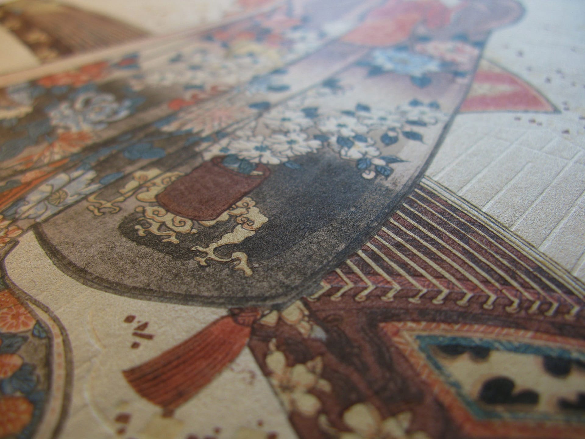 Kunisada / Toyokuni III - woodblock print - Lasting impressions of a late Genji collection - Chapter 11 - detail 5