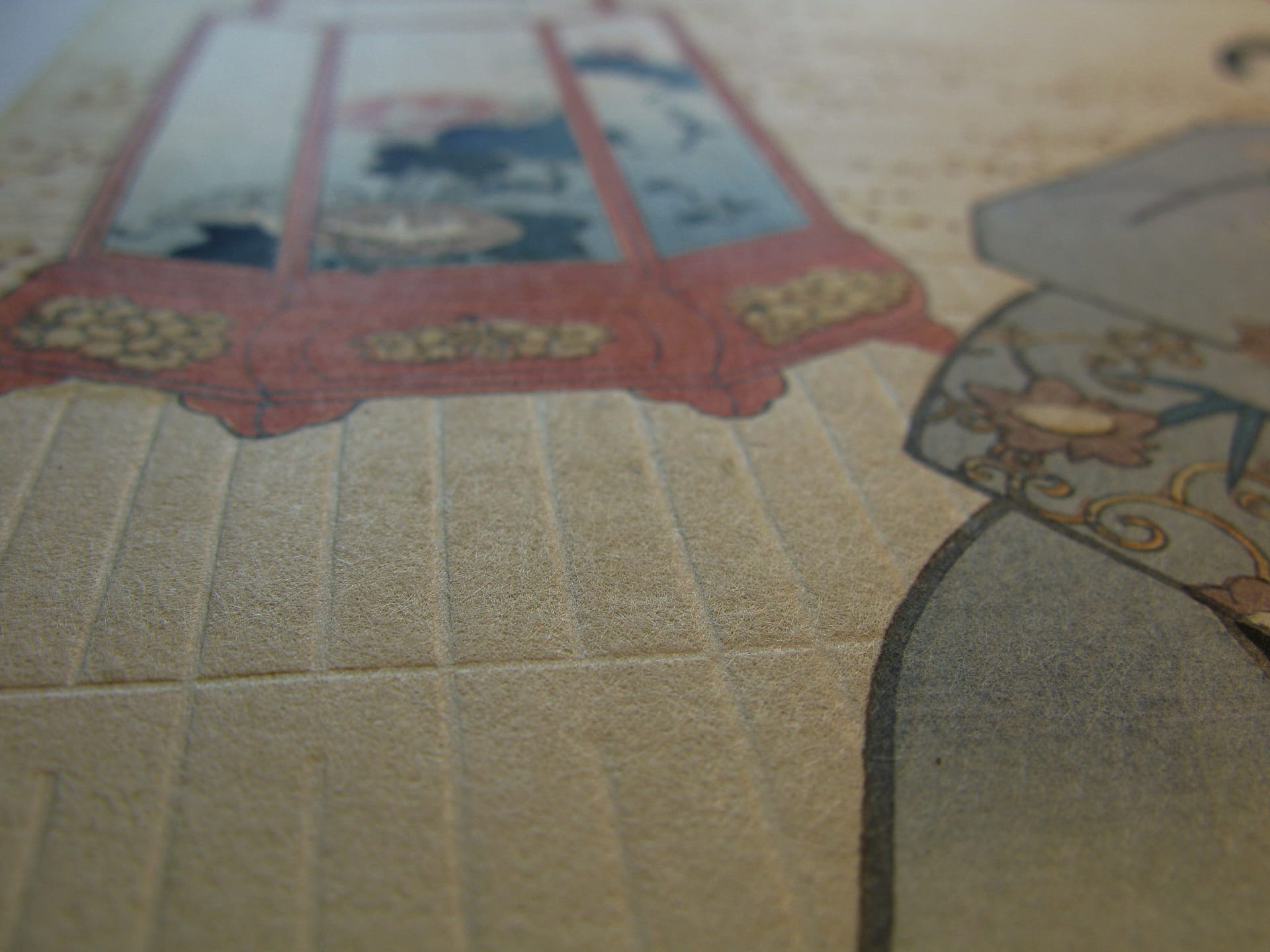 Kunisada / Toyokuni III - woodblock print - Lasting impressions of a late Genji collection - Chapter 11 - detail 4