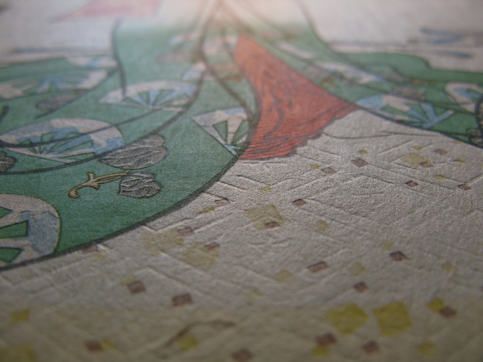 Kunisada / Toyokuni III - woodblock print - Lasting impressions of a late Genji collection - Chapter 13 - detail 2