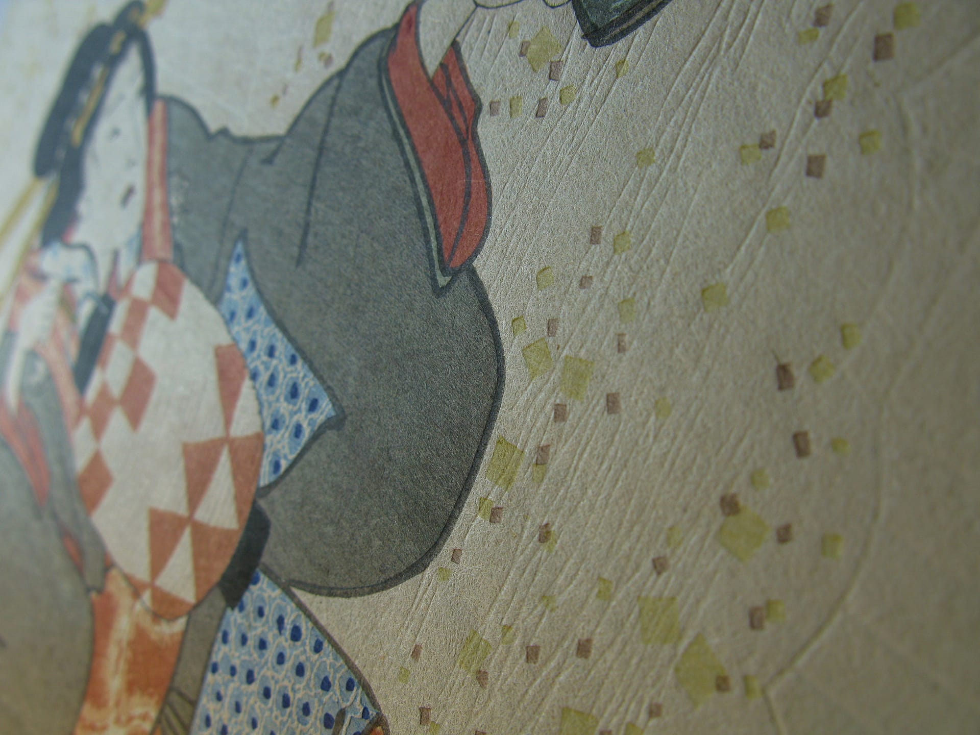 Kunisada / Toyokuni III - woodblock print - Lasting impressions of a late Genji collection - Chapter 13 - detail 5