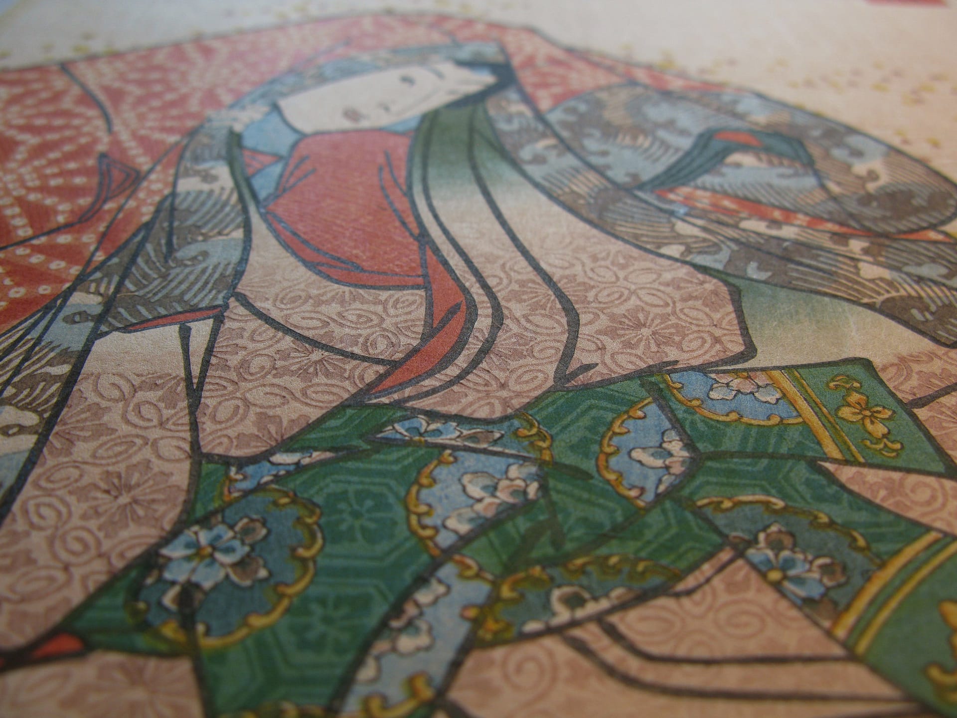 Kunisada / Toyokuni III - woodblock print - Lasting impressions of a late Genji collection - Chapter 13 - detail 3