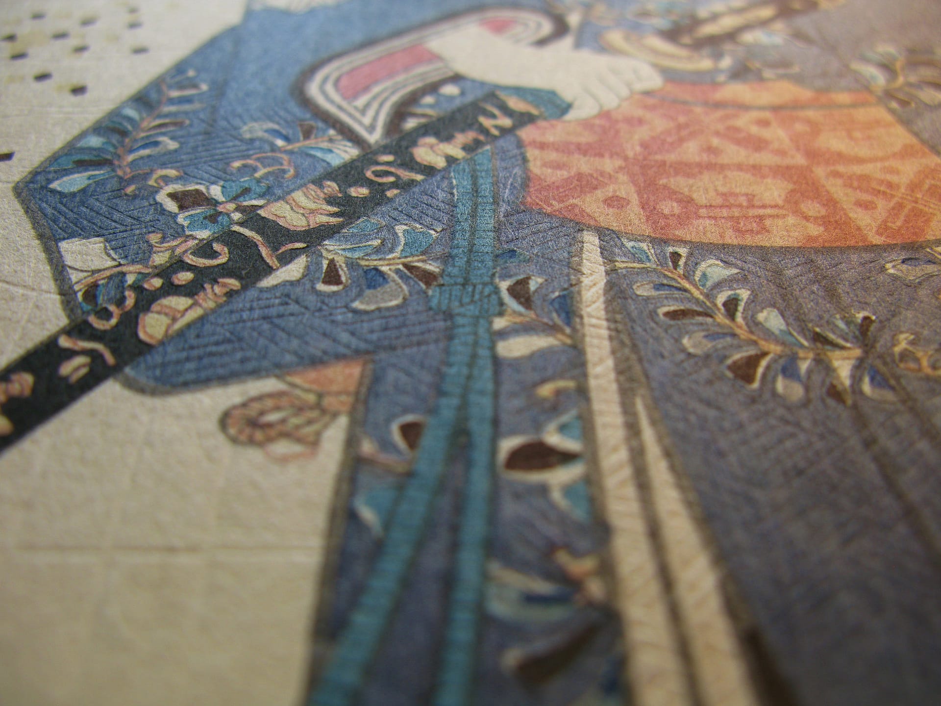Kunisada / Toyokuni III - woodblock print - Lasting impressions of a late Genji collection - Chapter 15 - detail 5