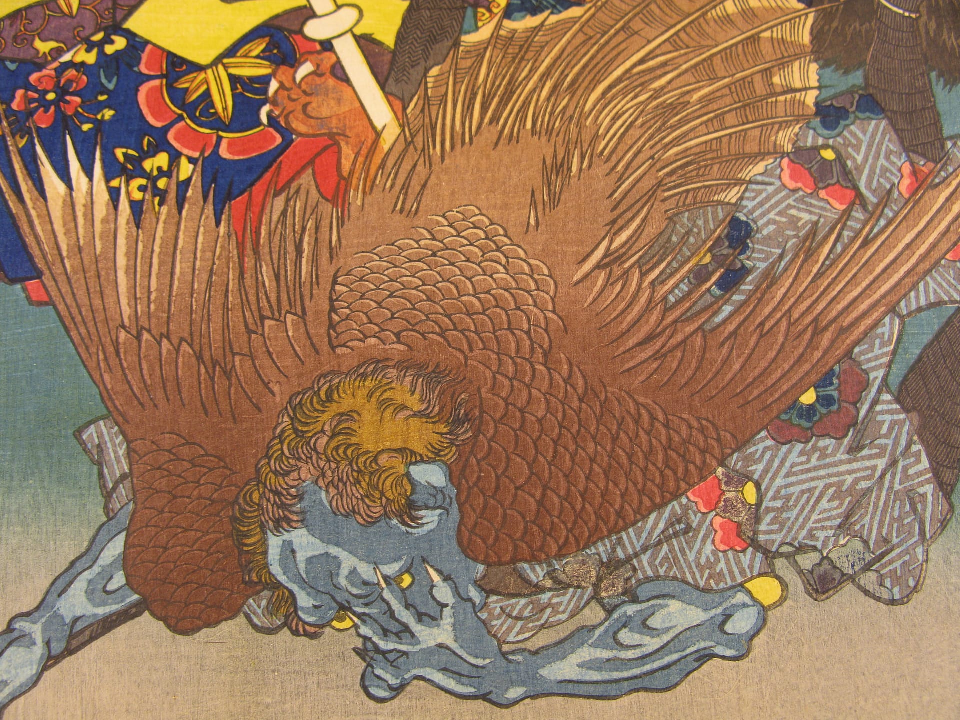 Kuniyoshi - Kisokaido rokujuku tsugi - Itahana - detail 4