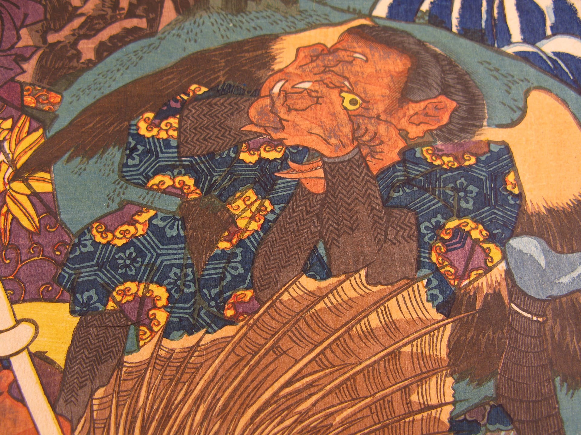 Kuniyoshi - Kisokaido rokujuku tsugi - Itahana - detail 5