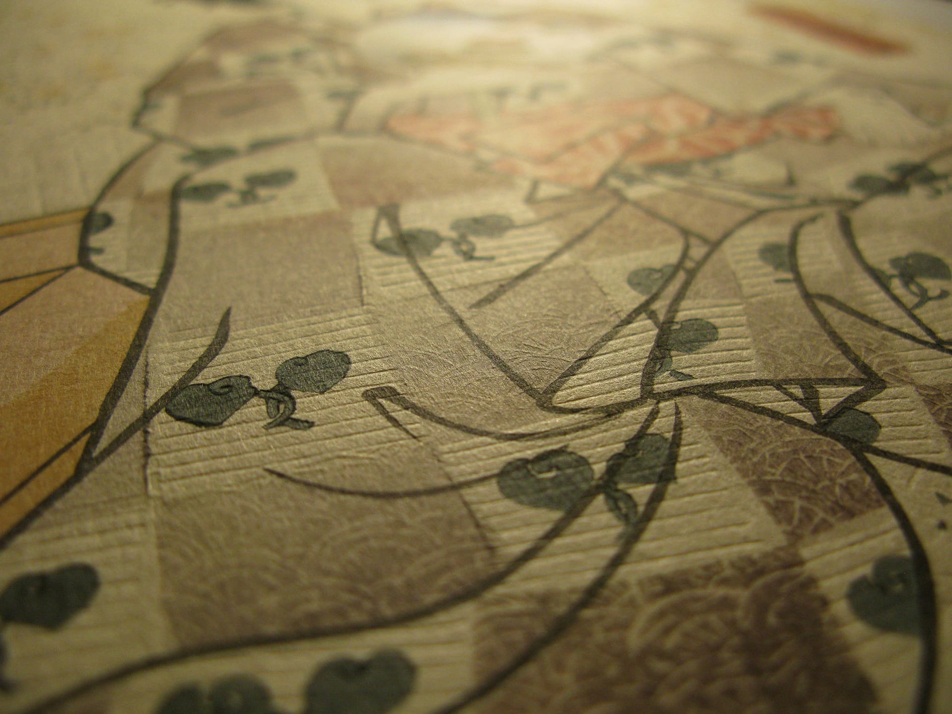 Kunisada / Toyokuni III - woodblock print - Lasting impressions of a late Genji collection - Chapter 26 - detail 2
