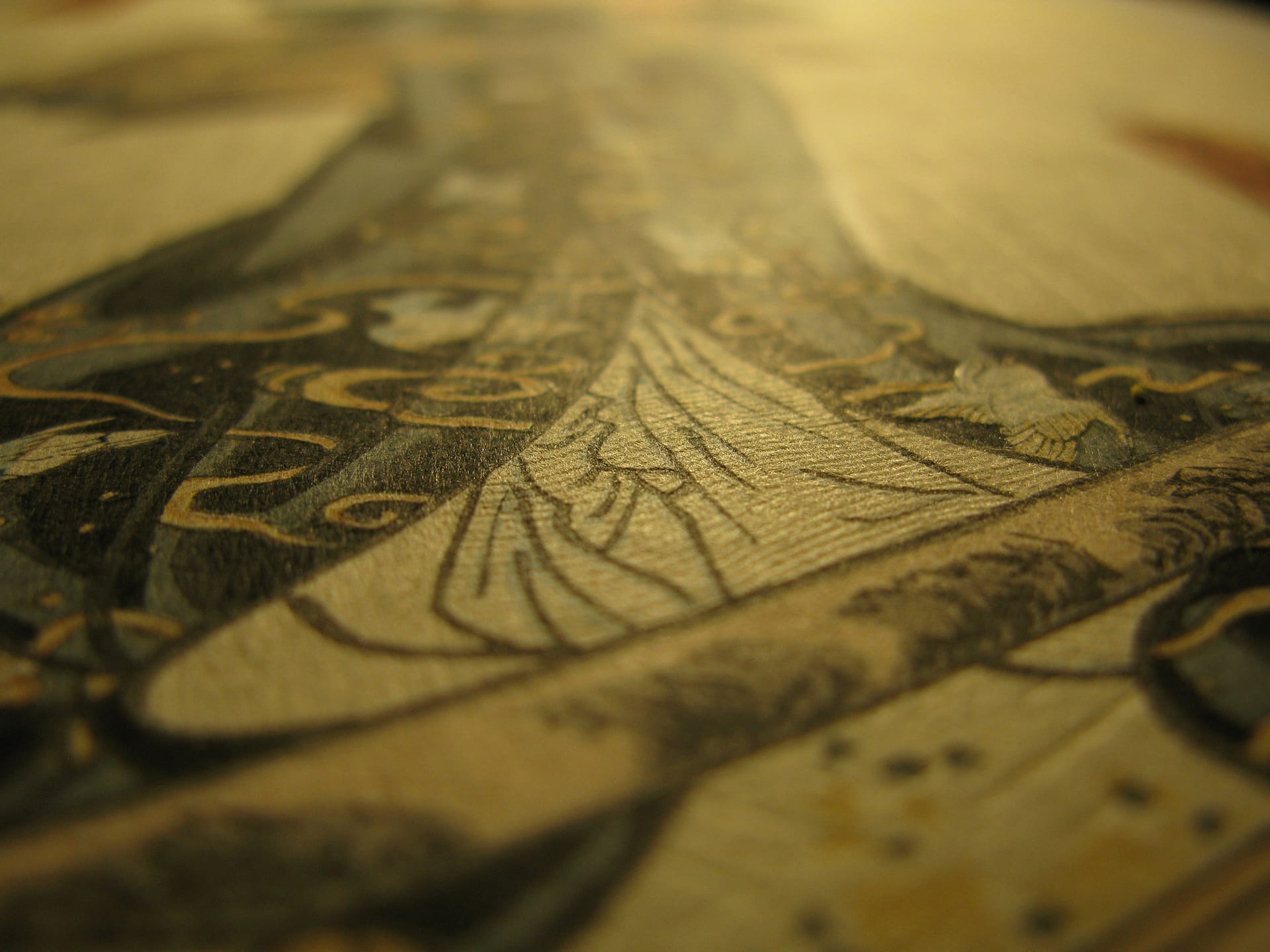 Kunisada / Toyokuni III - woodblock print - Lasting impressions of a late Genji collection - Chapter 26 - detail 4