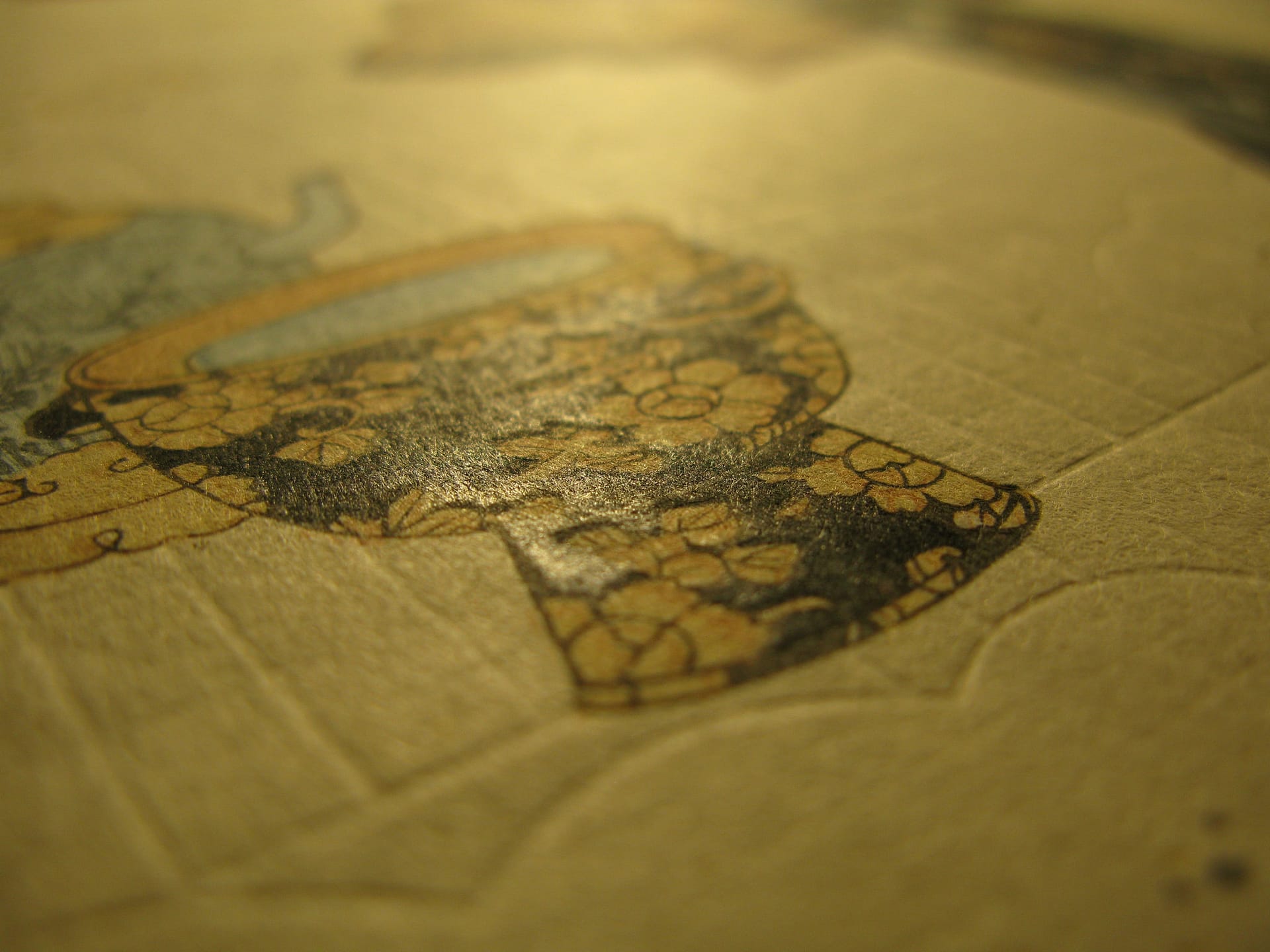 Kunisada / Toyokuni III - woodblock print - Lasting impressions of a late Genji collection - Chapter 26 - detail 6