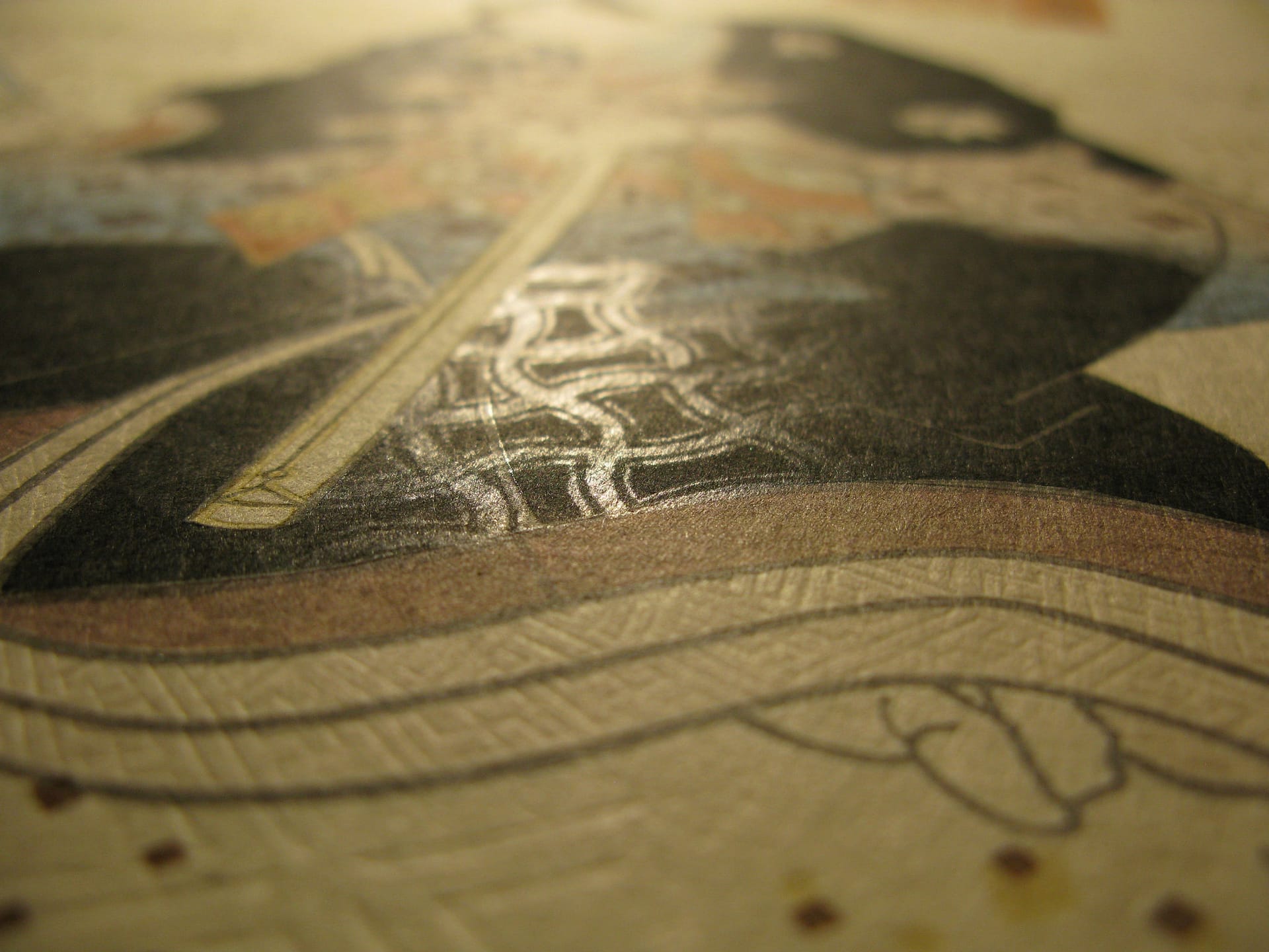 Kunisada / Toyokuni III - woodblock print - Lasting impressions of a late Genji collection - Chapter 30 - detail 3