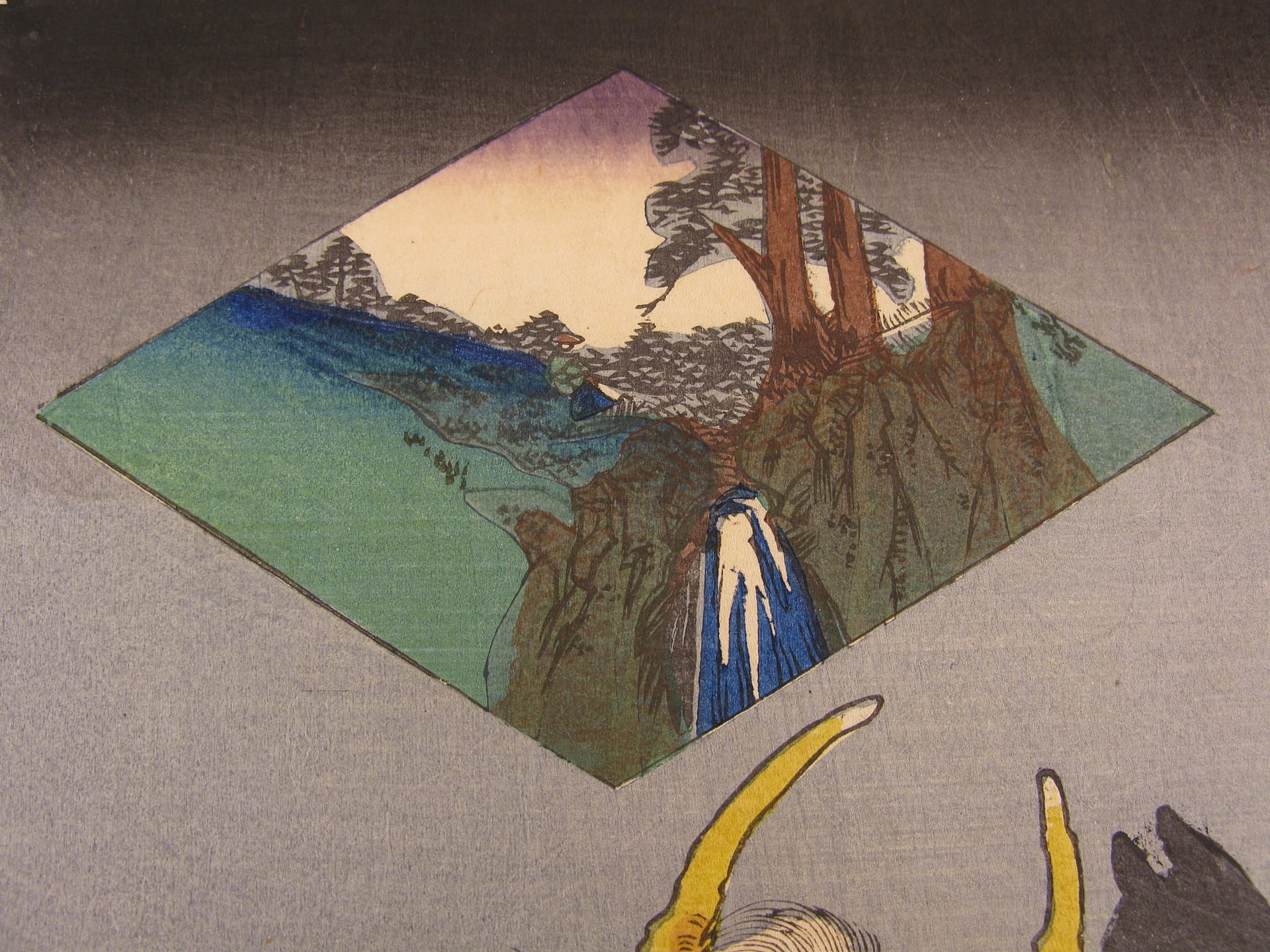 Kuniyoshi - Kisokaido rokujuku tsugi - shimonosuwa - detail 2