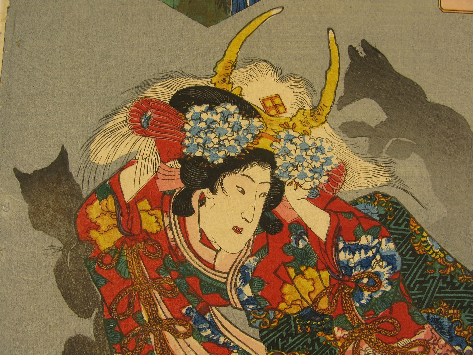 Kuniyoshi - Kisokaido rokujuku tsugi - shimonosuwa - detail 3