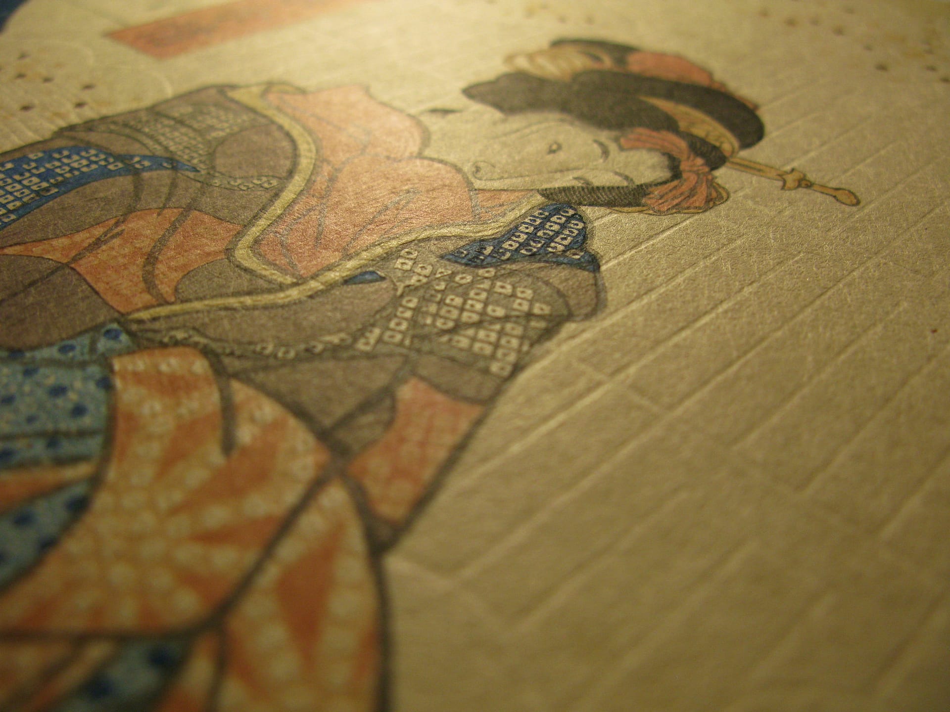 Kunisada / Toyokuni III - woodblock print - Lasting impressions of a late Genji collection - Chapter 31 - detail 3