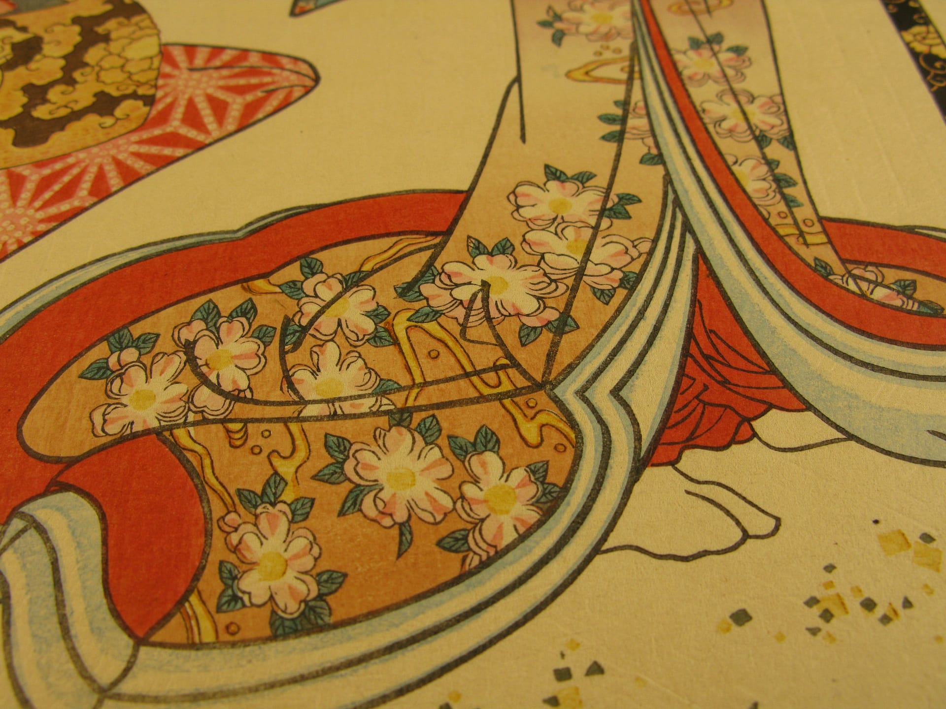 Kunisada / Toyokuni III - woodblock print - Lasting impressions of a late Genji collection - Chapter 34 - detail 2