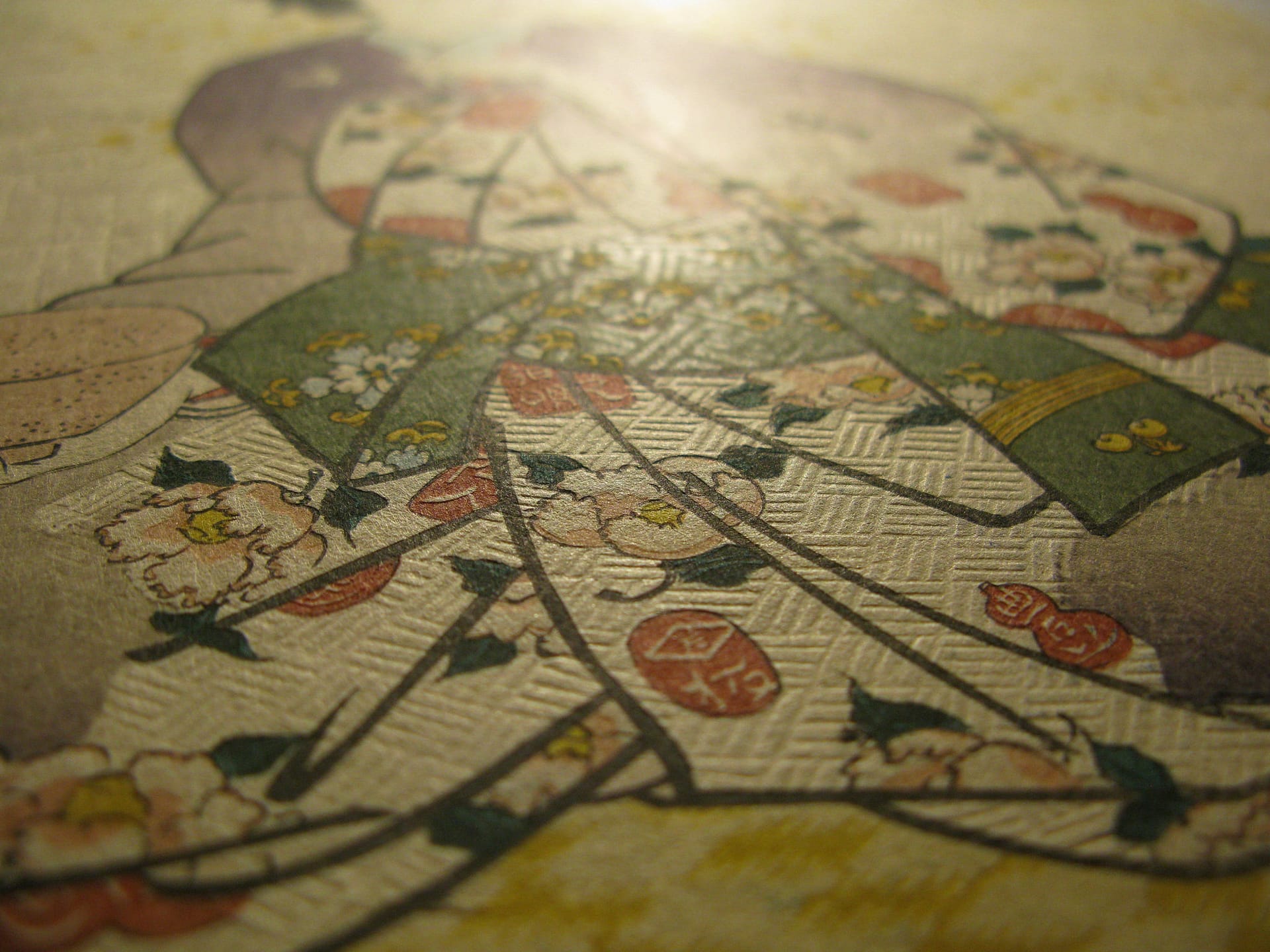 Kunisada / Toyokuni III - woodblock print - Lasting impressions of a late Genji collection - Chapter 38 - detail 6